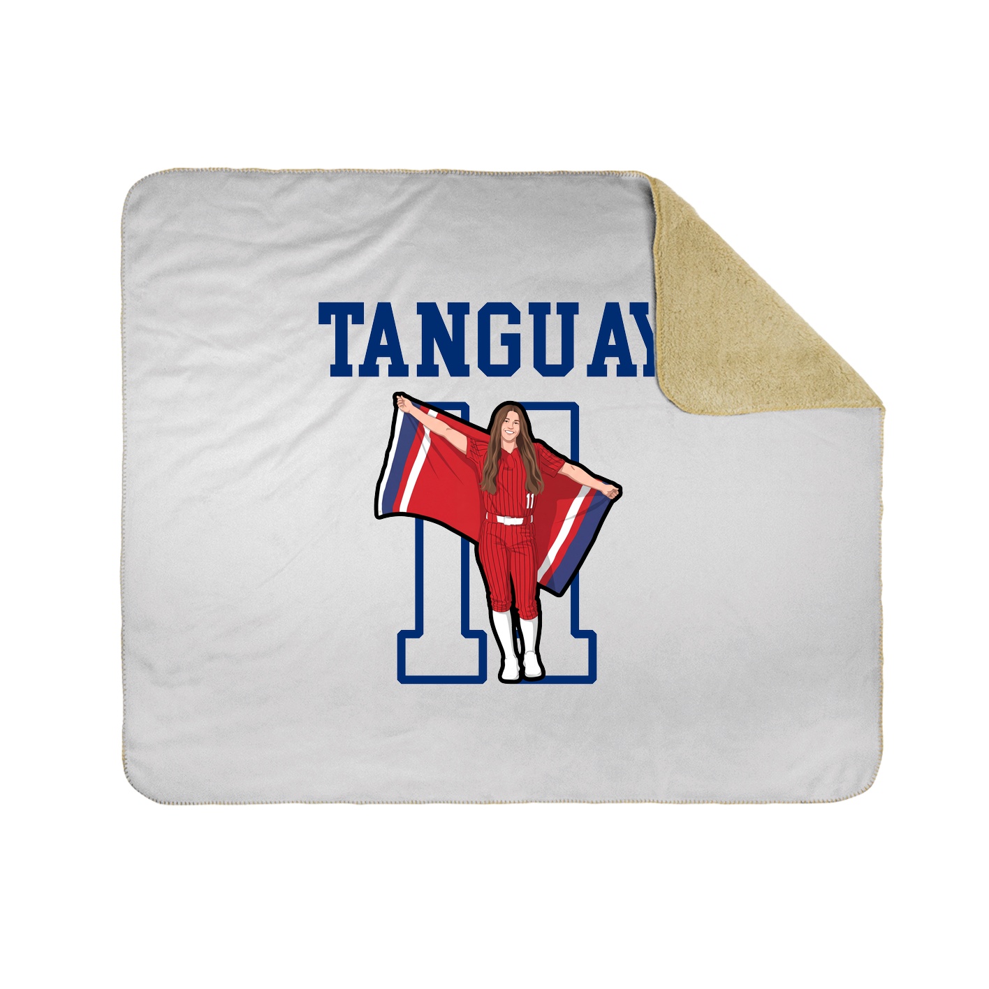 Throw Blanket — Shirsey in White