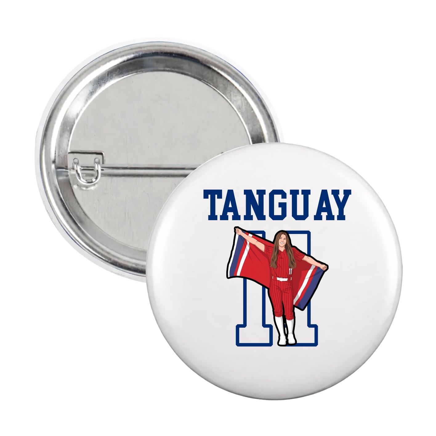 Game Day Button — Shirsey in White