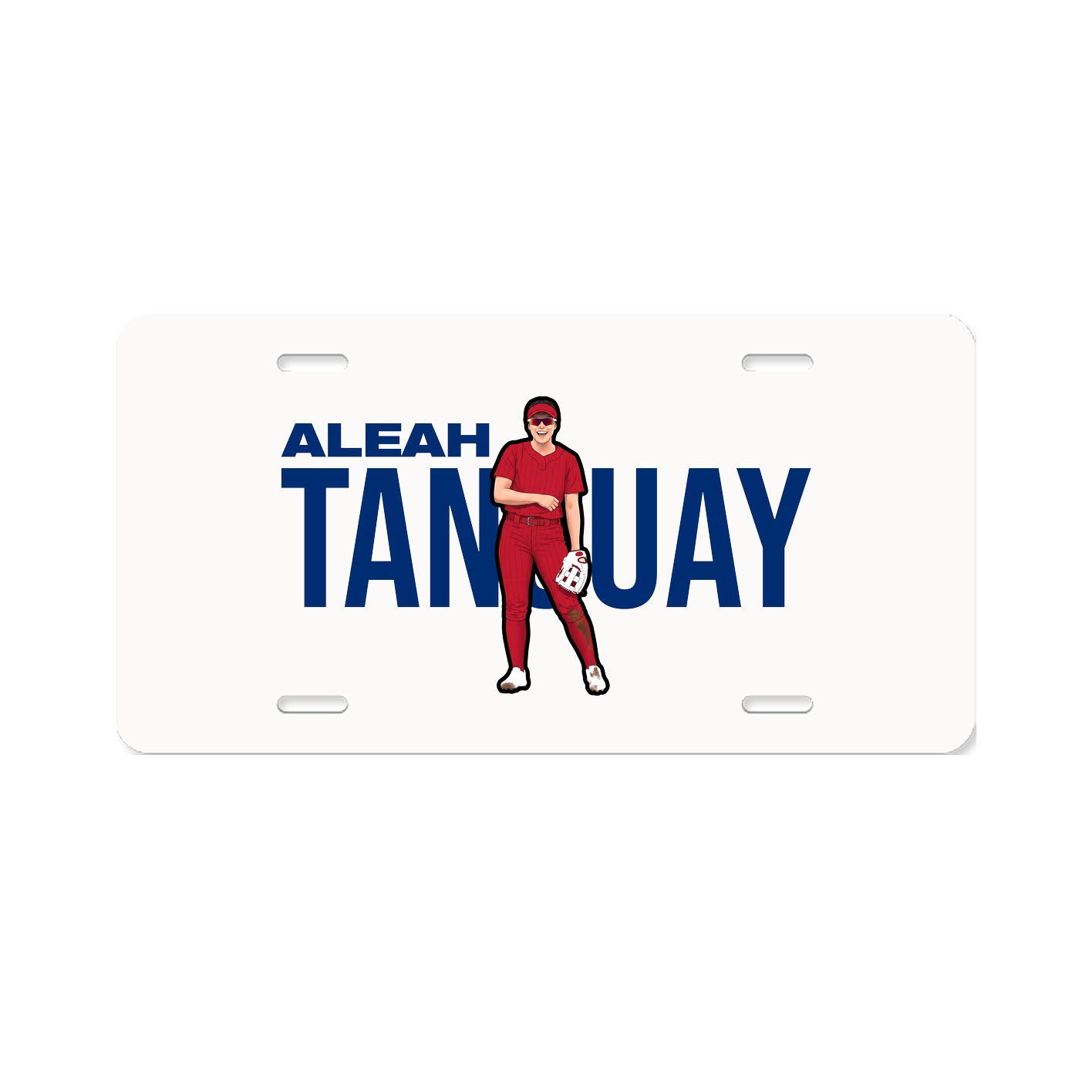 License Plate — Player Name in Classic