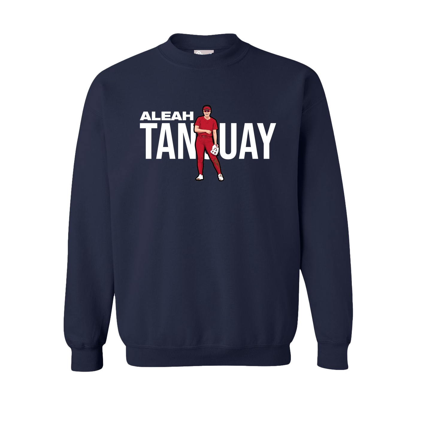 Fleece Crew — Player Name in Navy