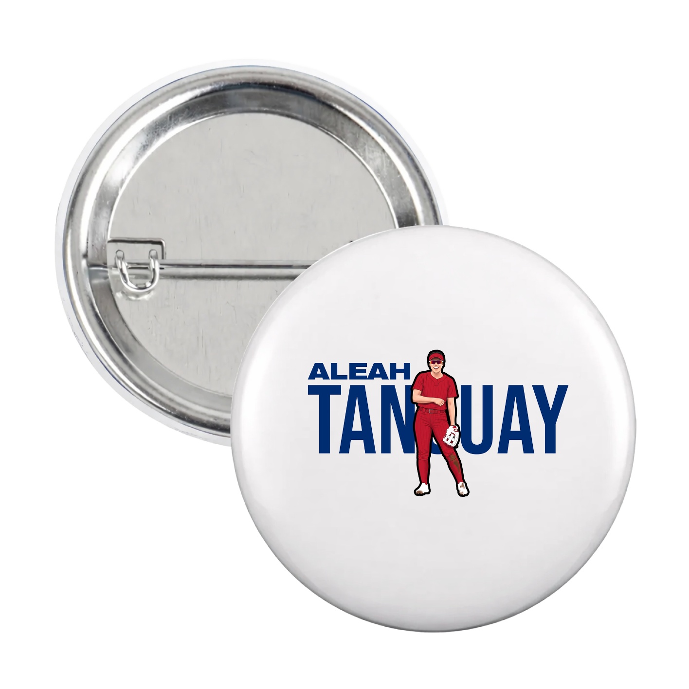 Game Day Button — Player Name in White