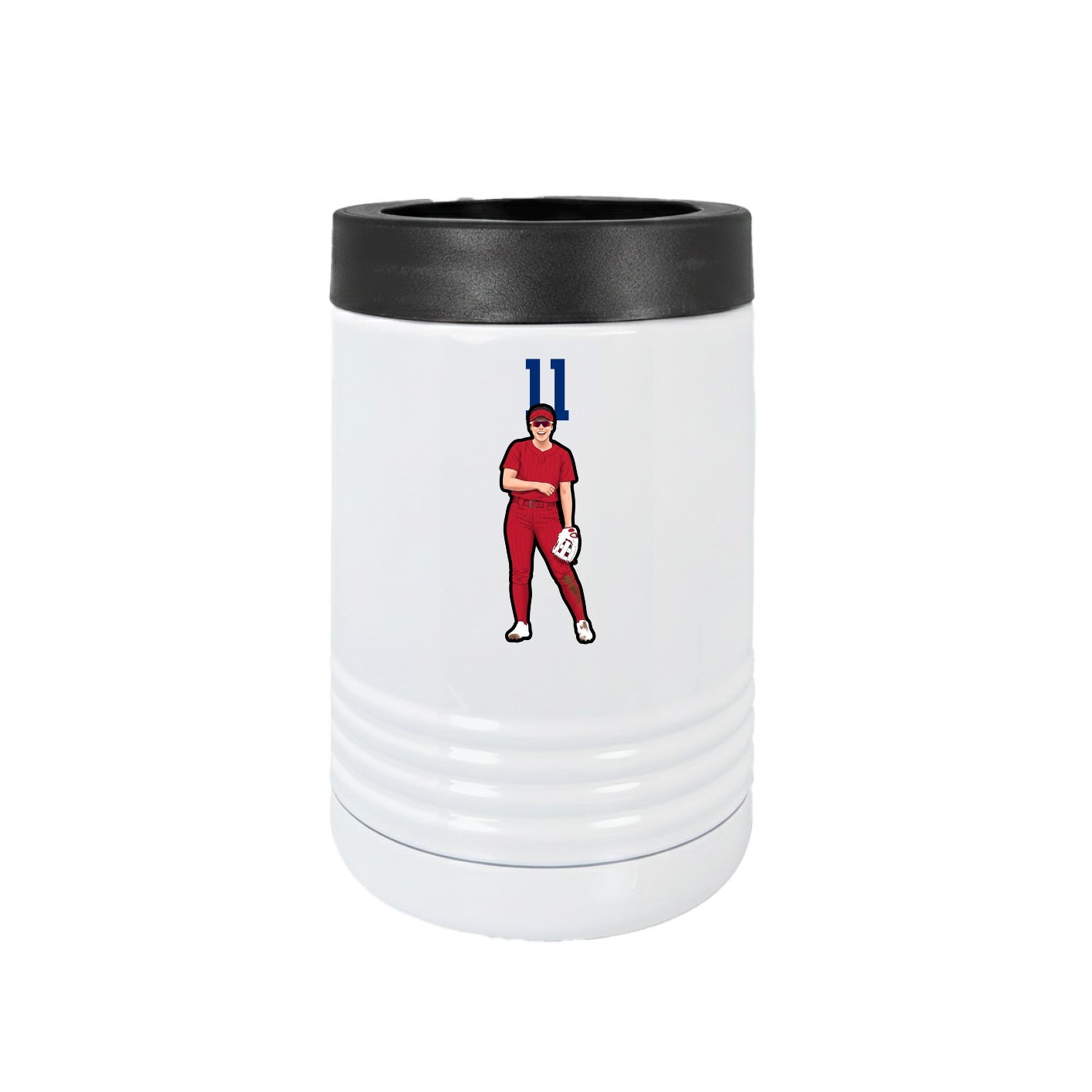 Beverage Holder — Number Top in White