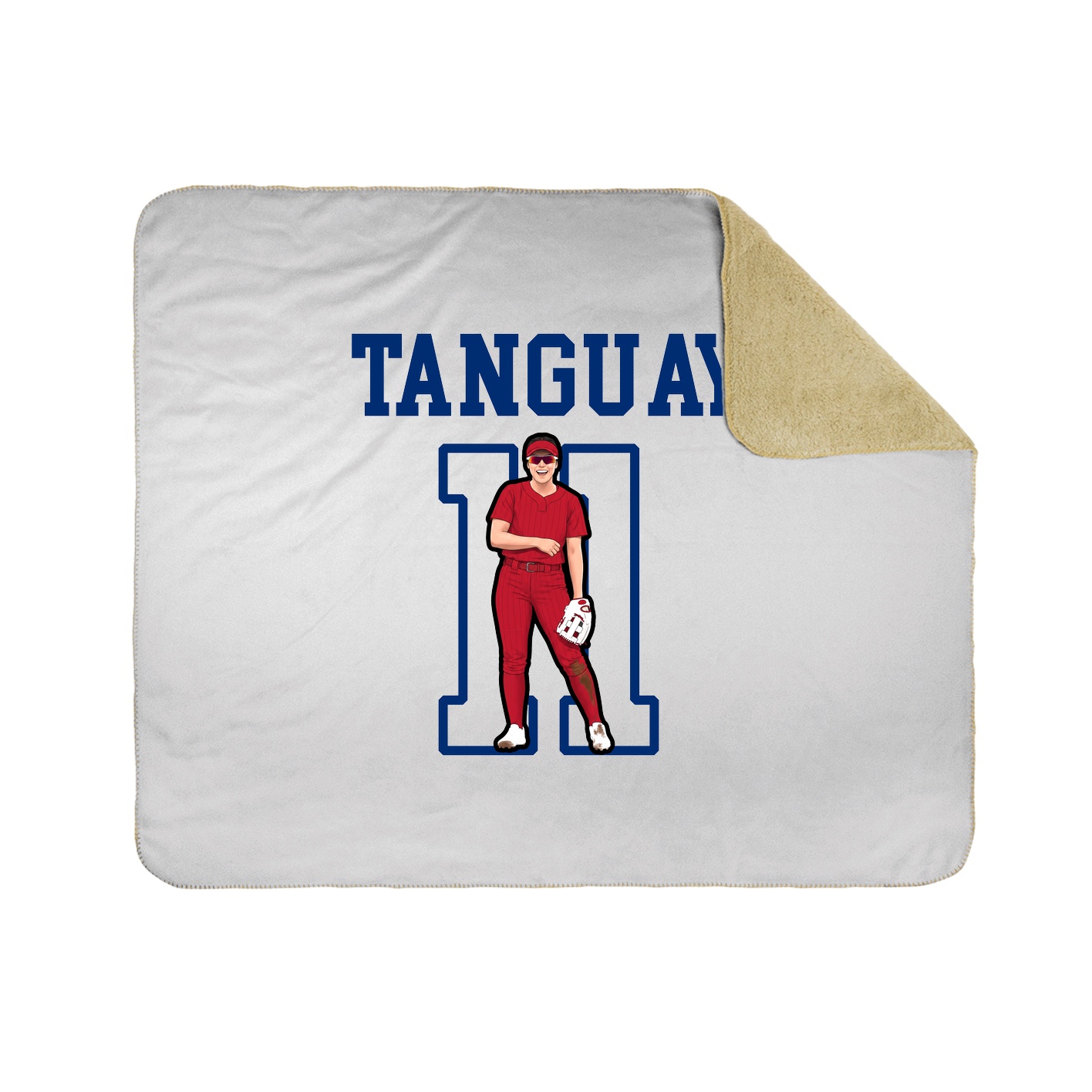 Throw Blanket — Shirsey in White