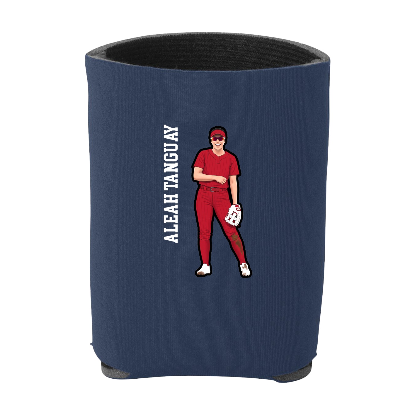Can Holder — Name Vertical in Navy