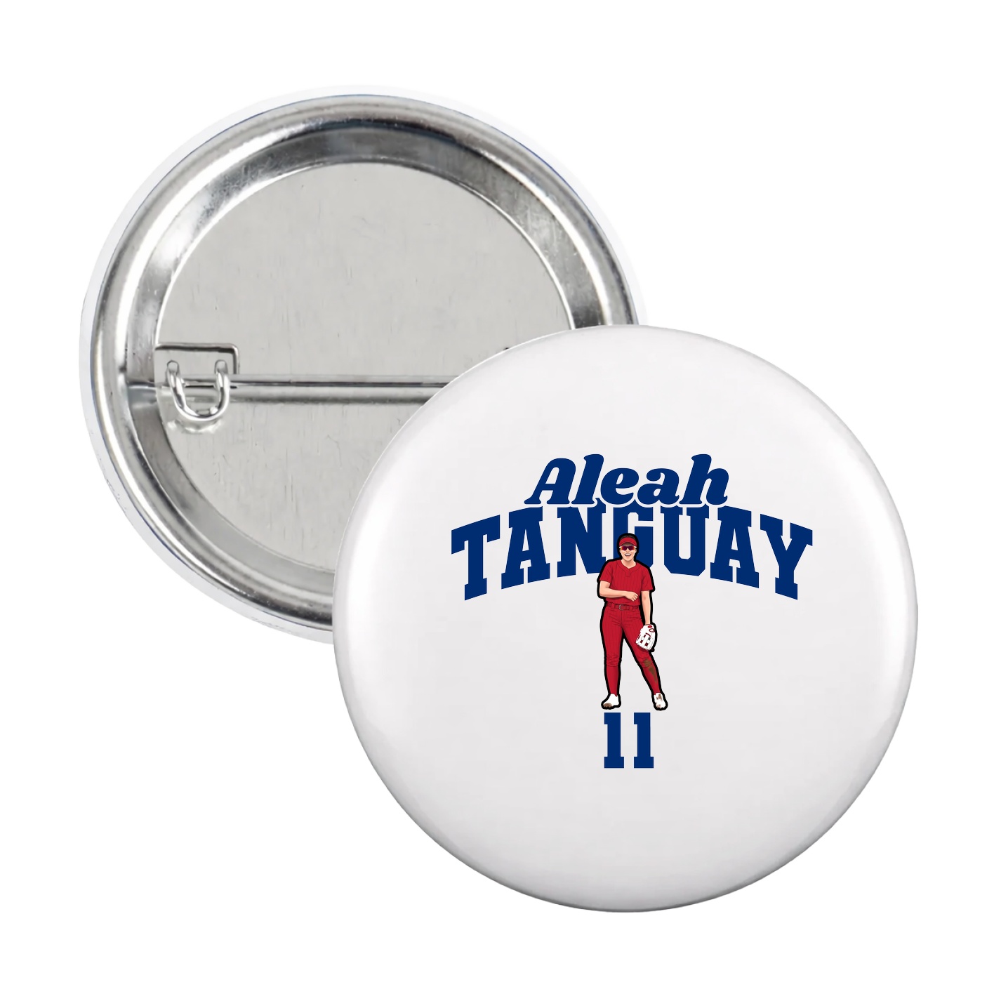 Game Day Button — Signature Arch in White