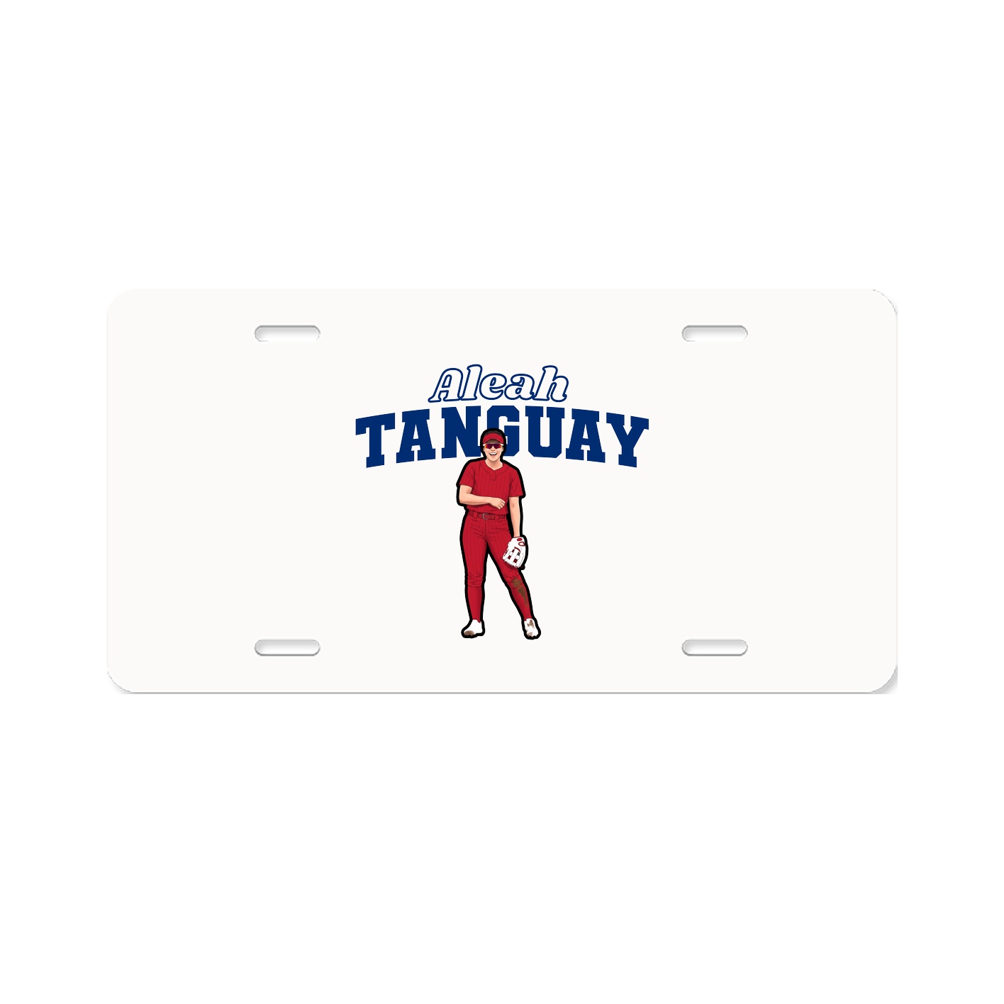 License Plate — Name Arch in Classic