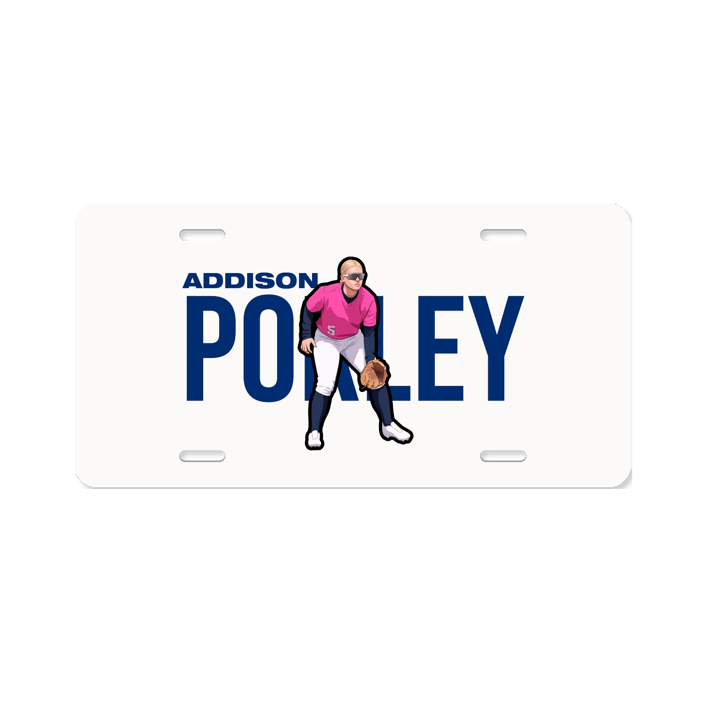License Plate — Player Name in Classic