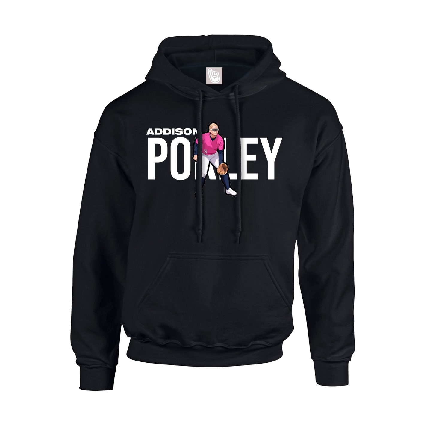 Hoodie — Player Name in Black