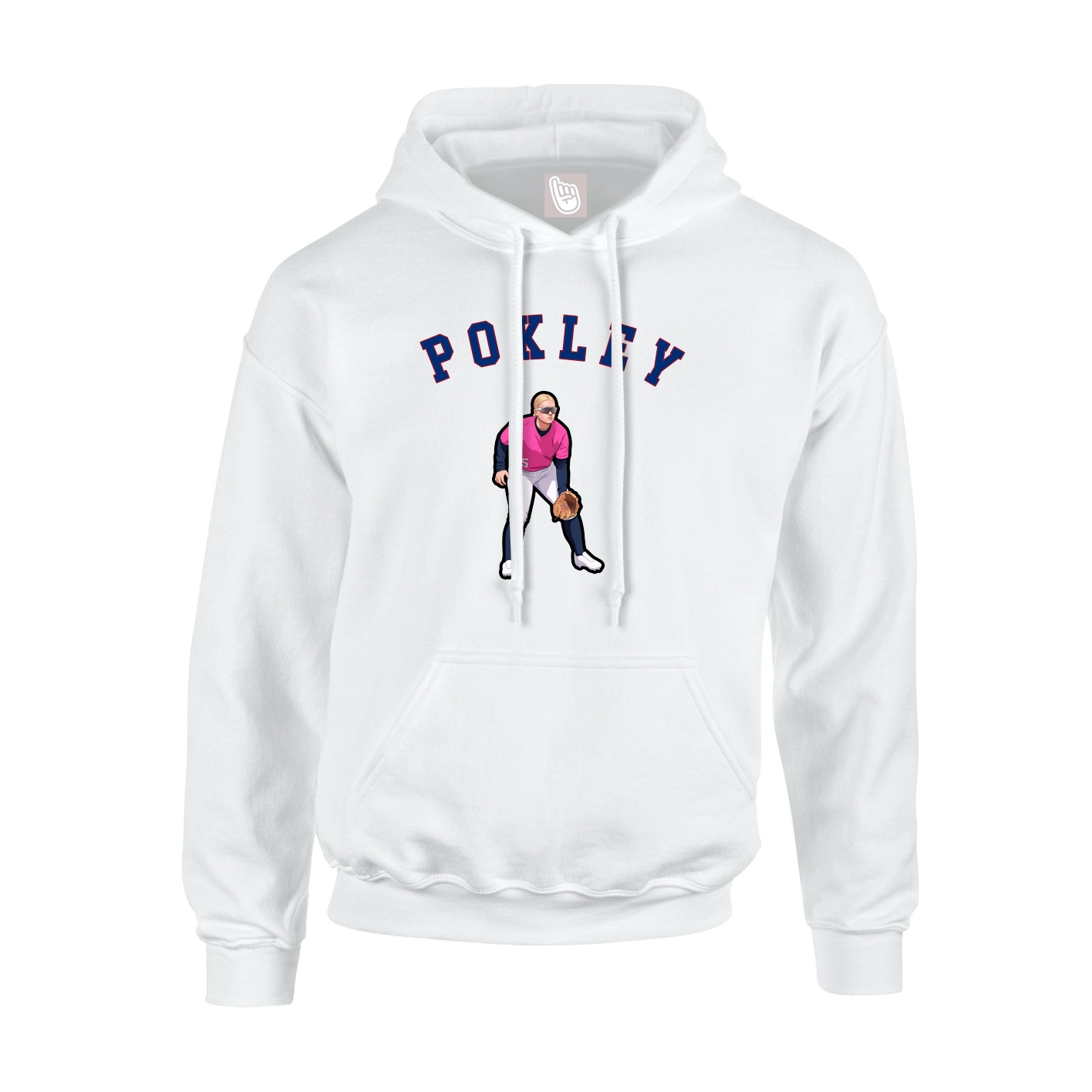 Youth Hoodie — Shirsey Arch in White