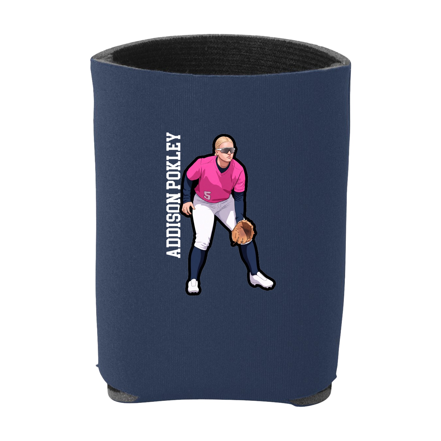 Can Holder — Name Vertical in Navy