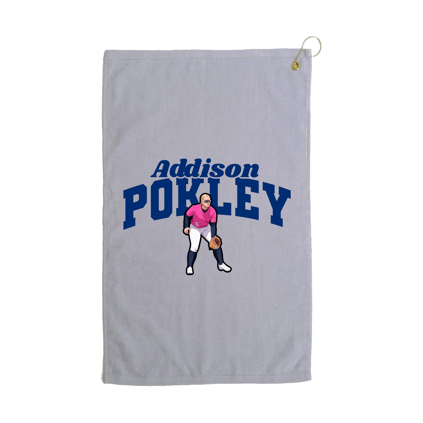 Golf Towel — Signature Arch in Grey