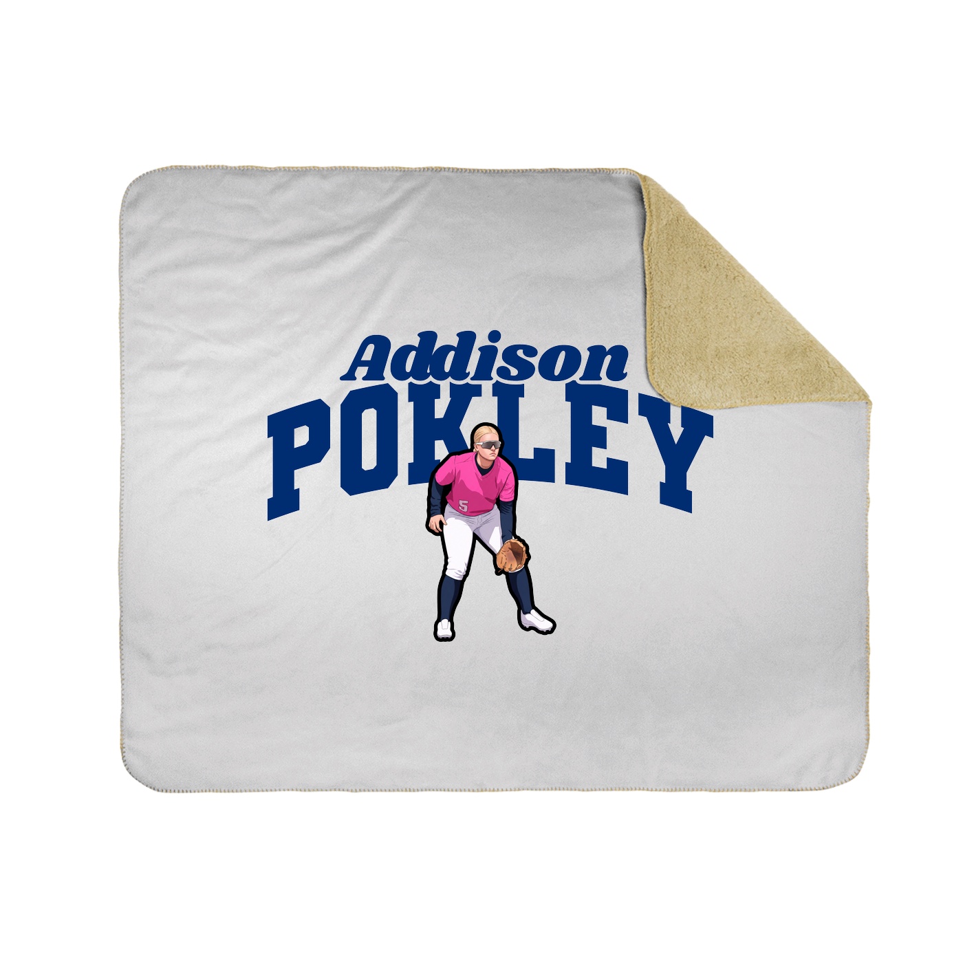 Throw Blanket — Signature Arch in White
