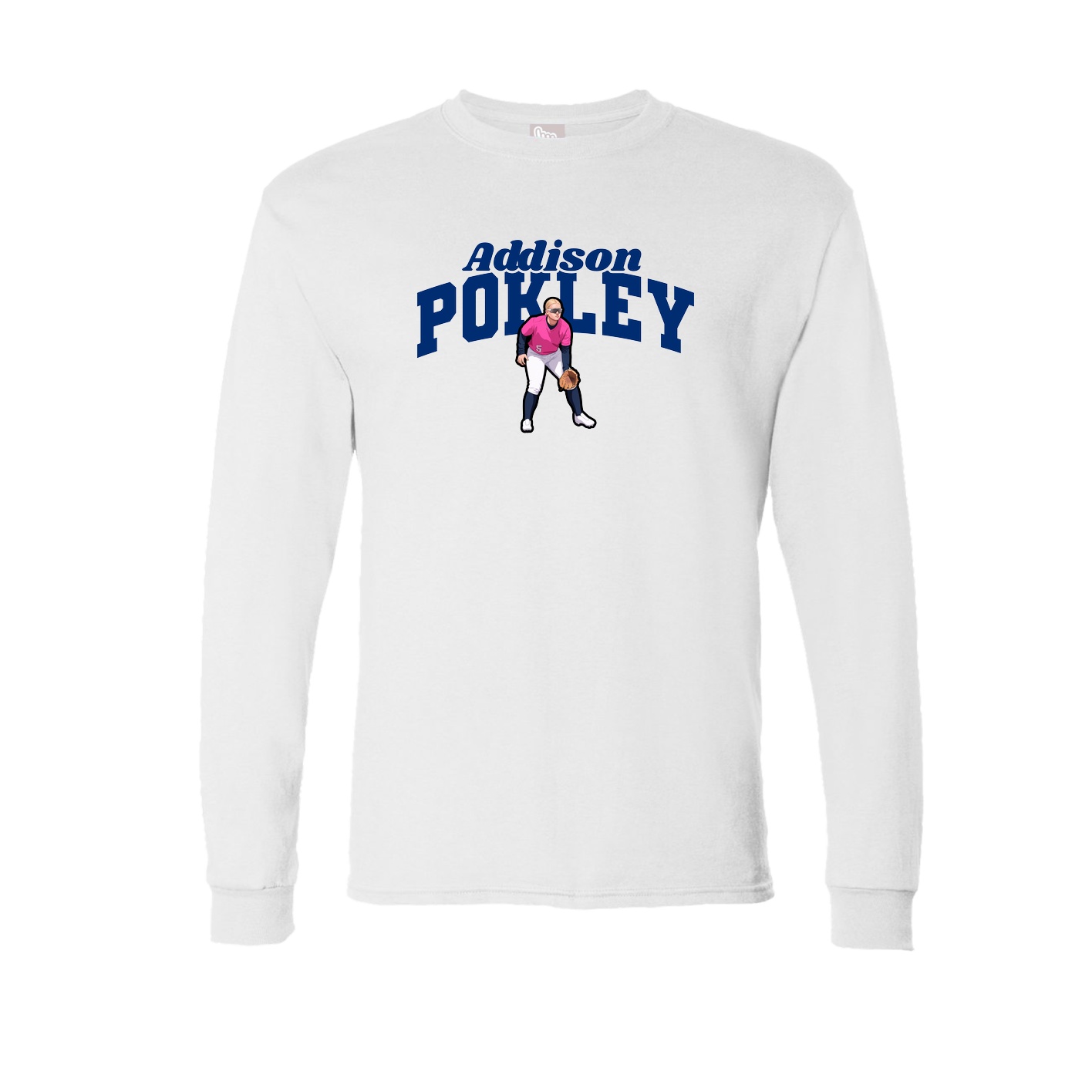 Long Sleeve Tee — Signature Arch in White