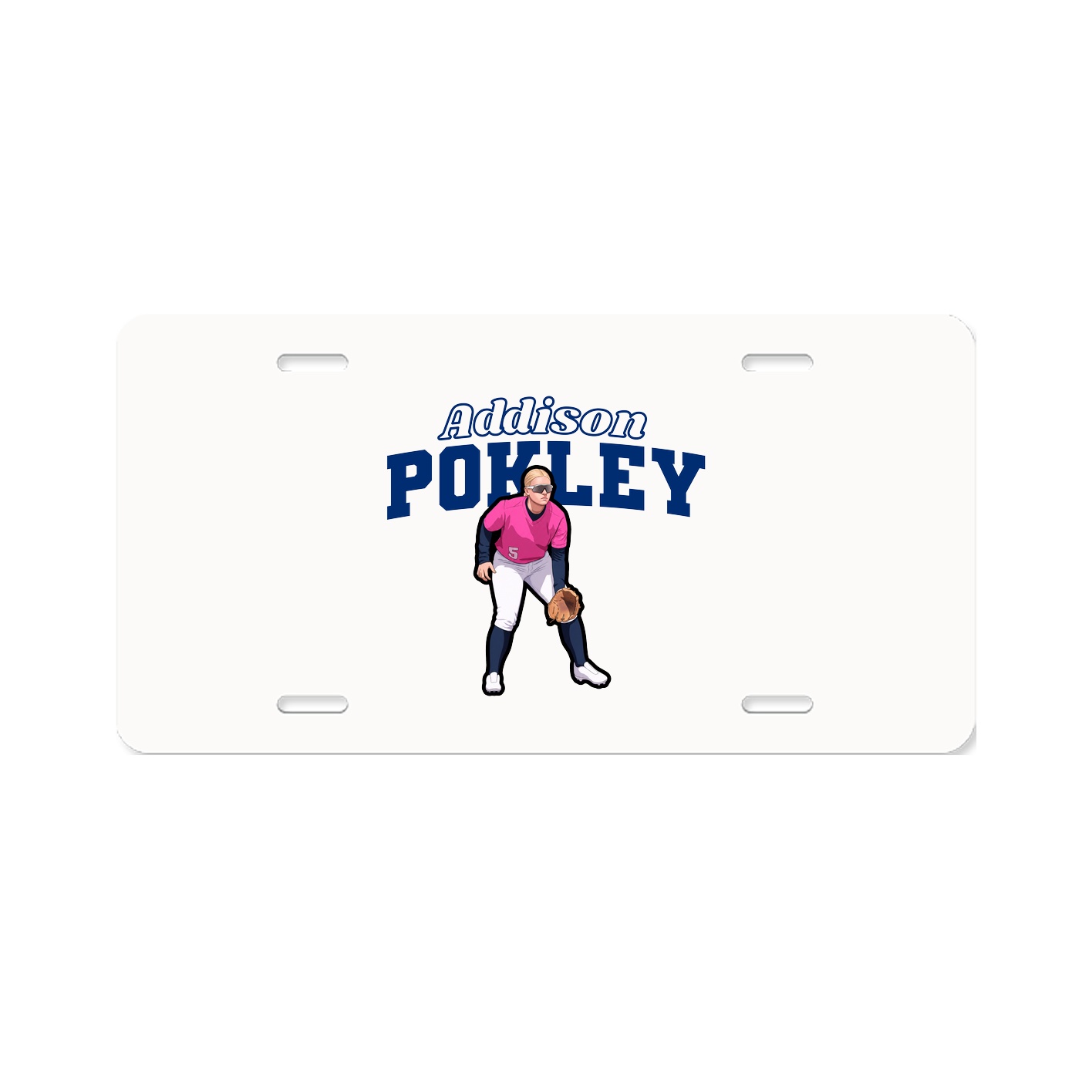License Plate — Name Arch in Classic