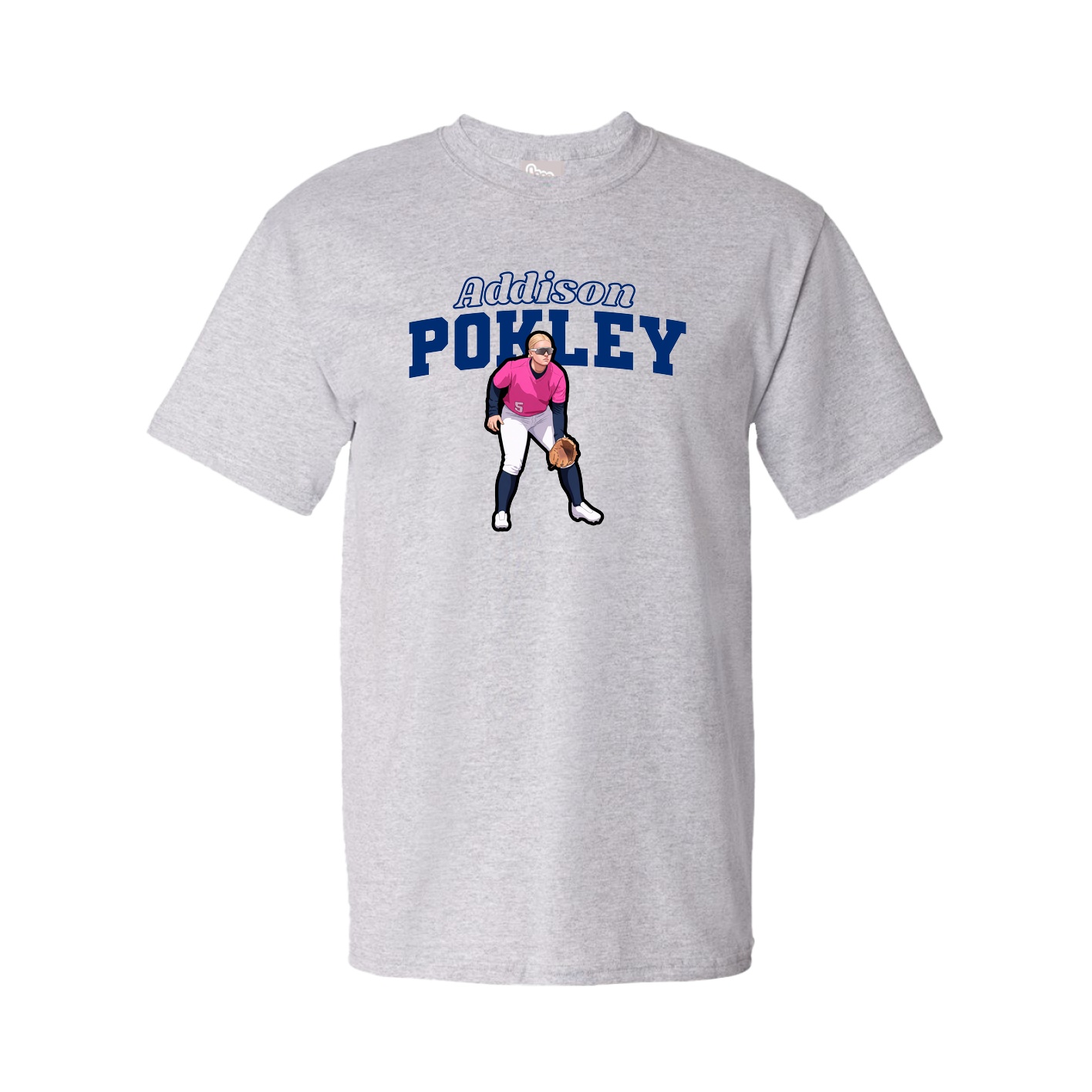 Youth Tee — Name Arch in Grey