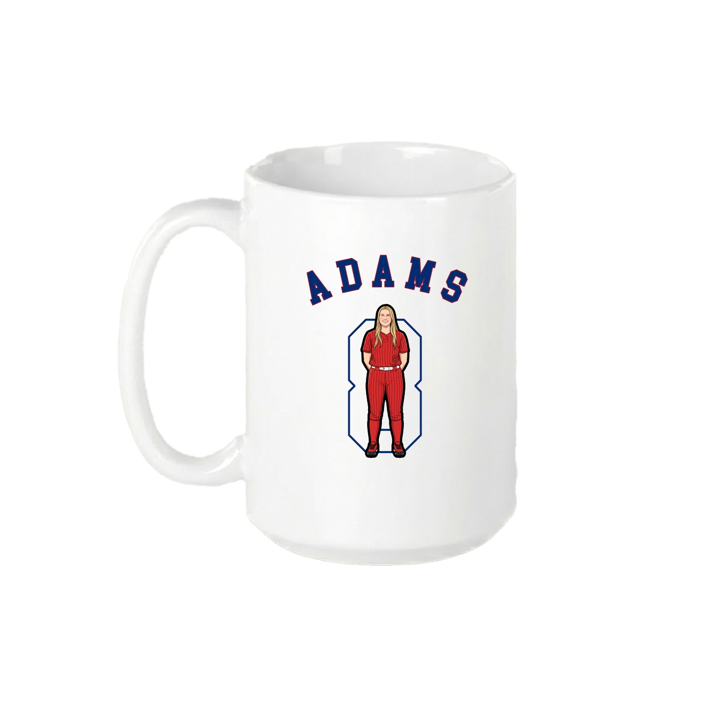 15oz Coffee Mug — Shirsey Arch in White
