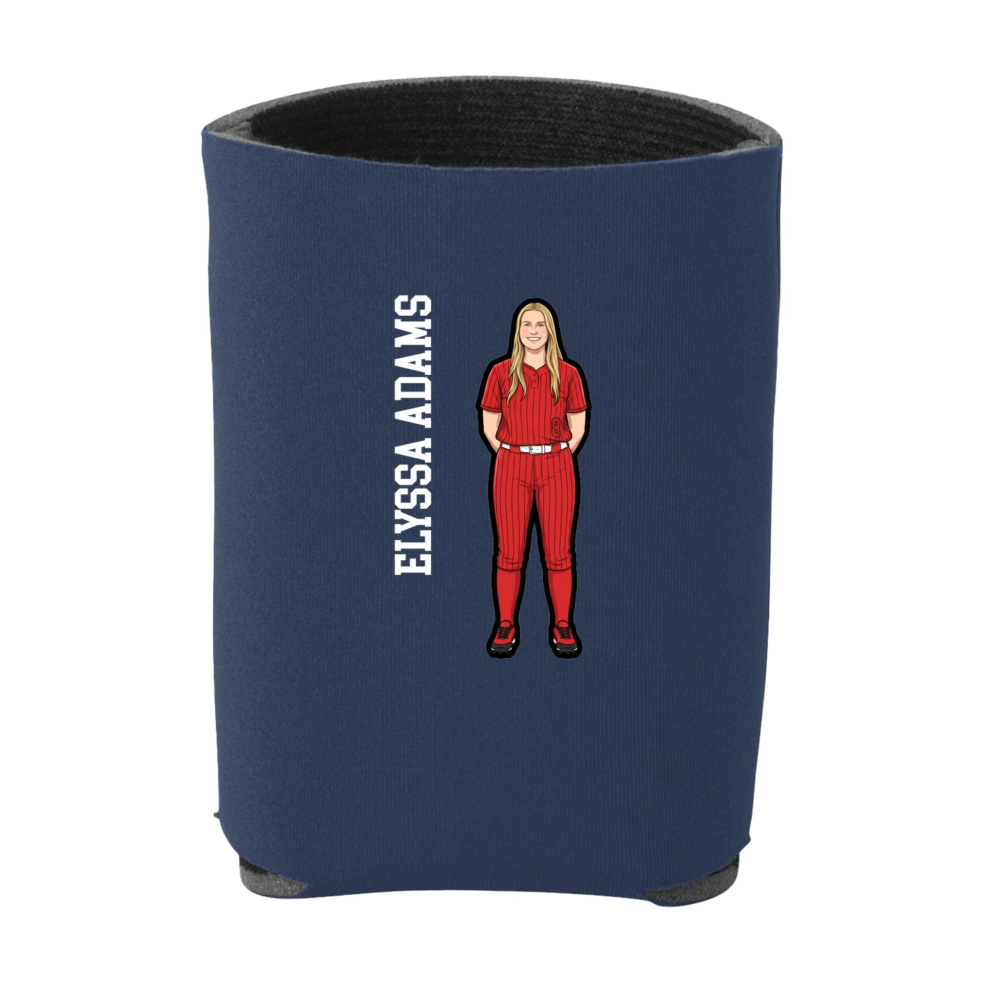 Can Holder — Name Vertical in Navy