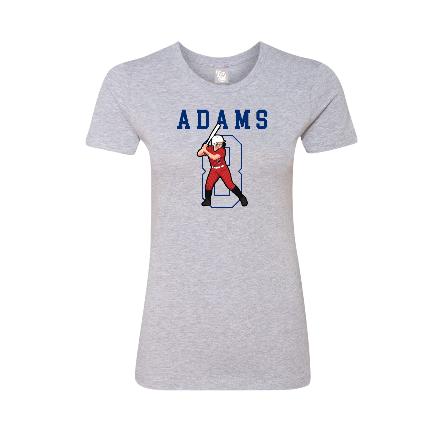 Fitted Women's Tee — Shirsey in Grey