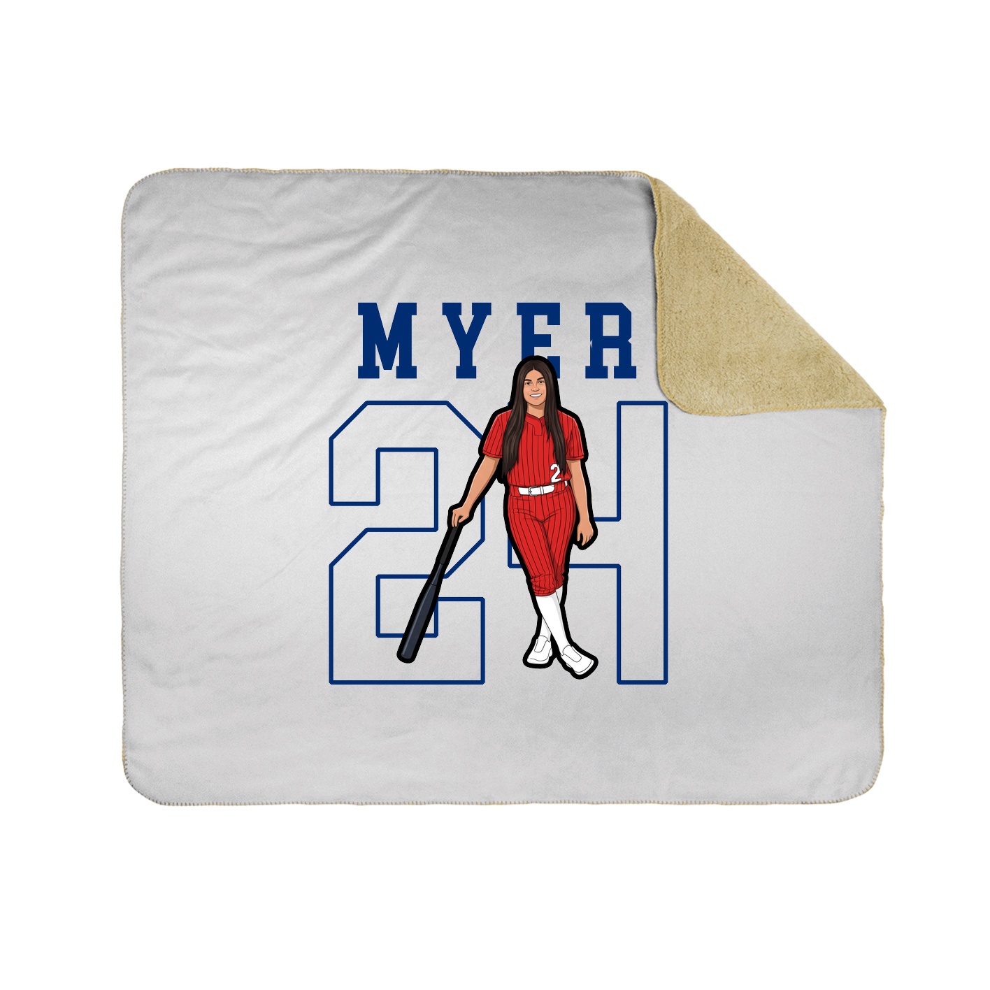 Throw Blanket — Shirsey in White