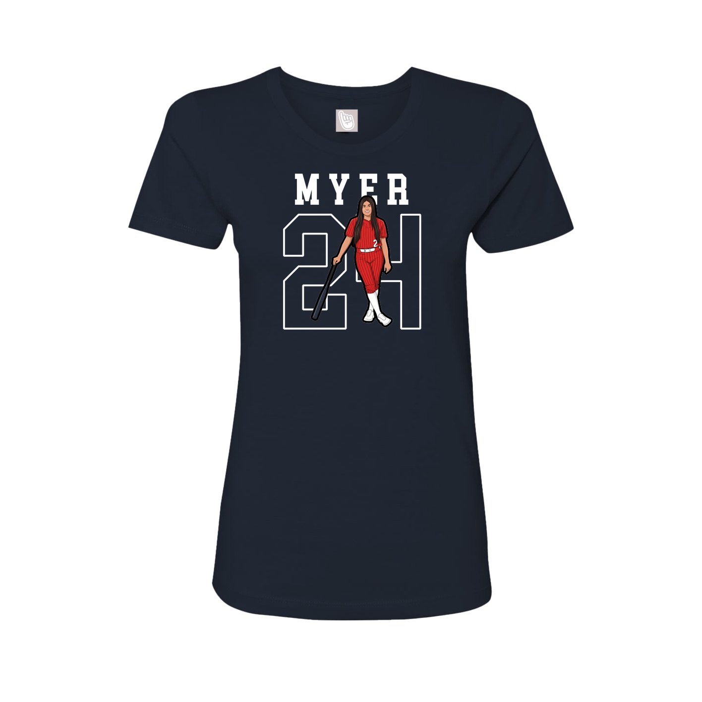 Fitted Women's Tee — Shirsey in Navy
