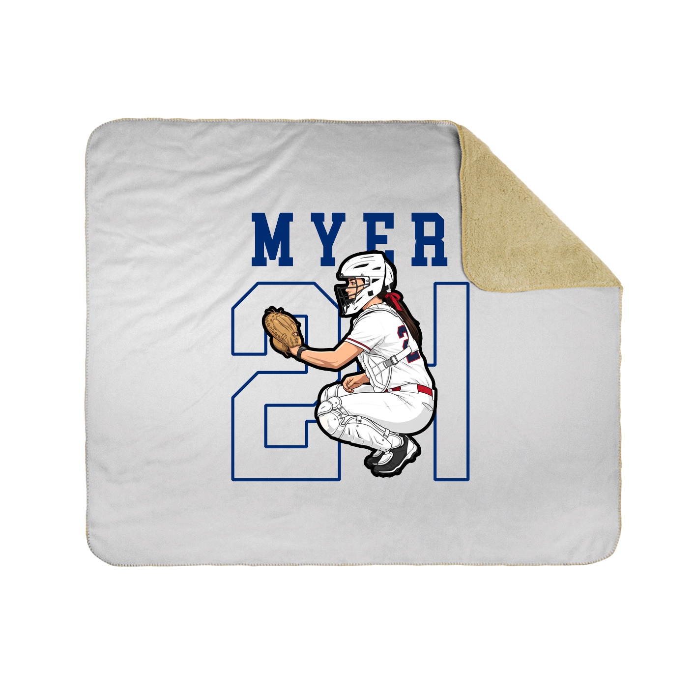 Throw Blanket — Shirsey in White