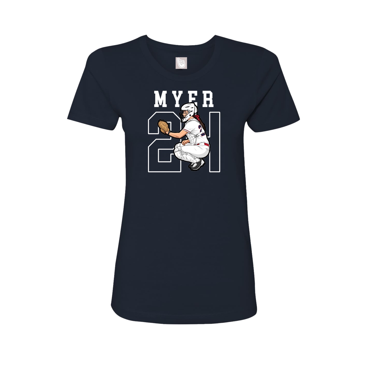 Fitted Women's Tee — Shirsey in Navy