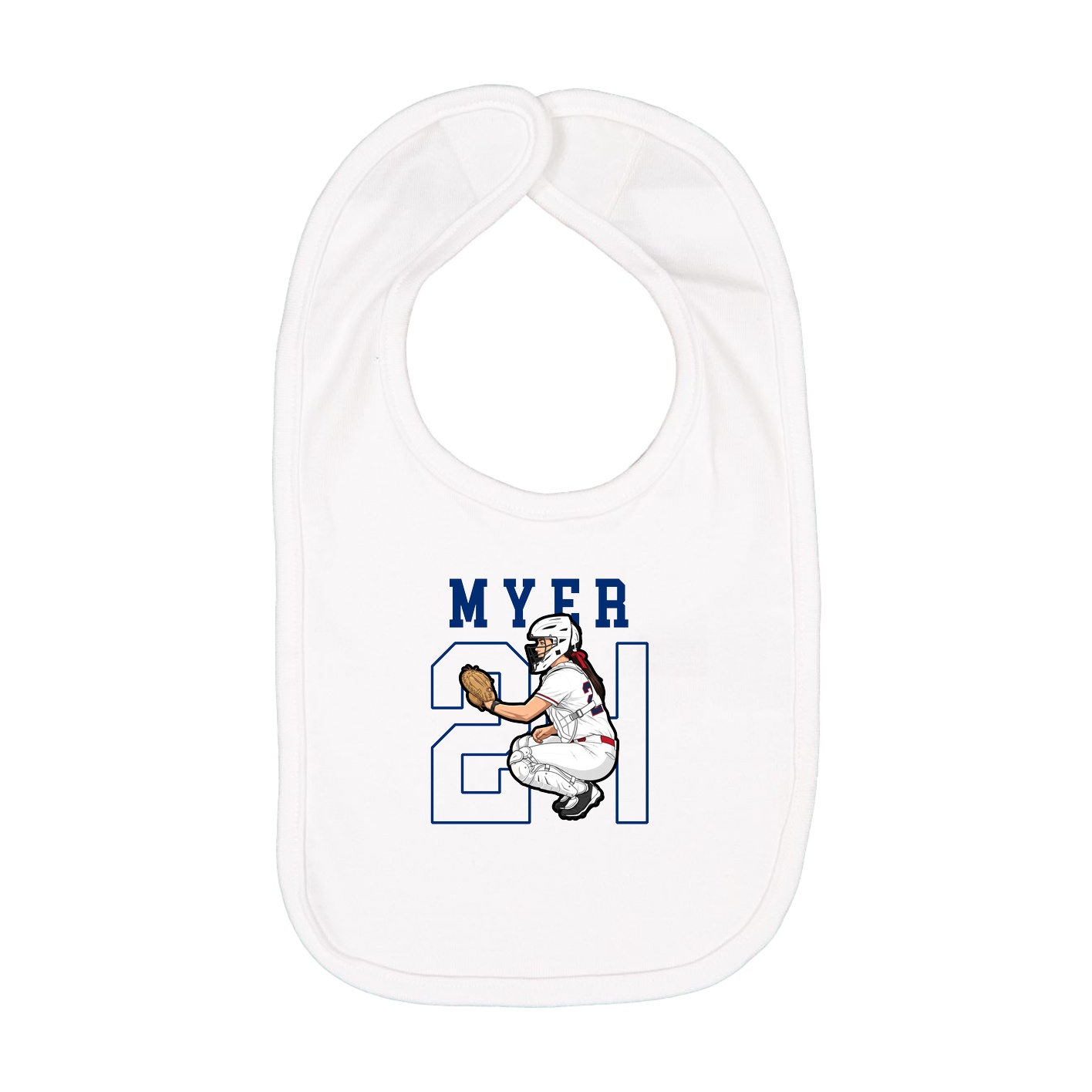 Infant Bib — Shirsey in White