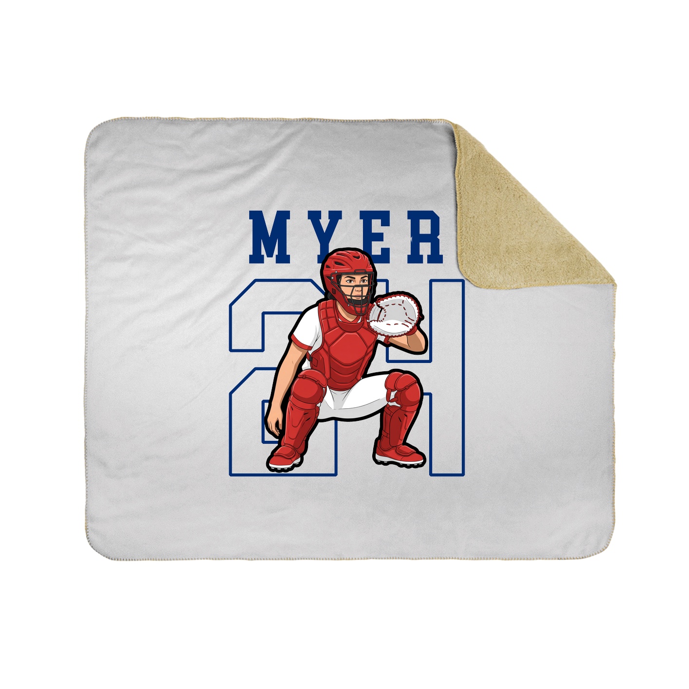 Throw Blanket — Shirsey in White