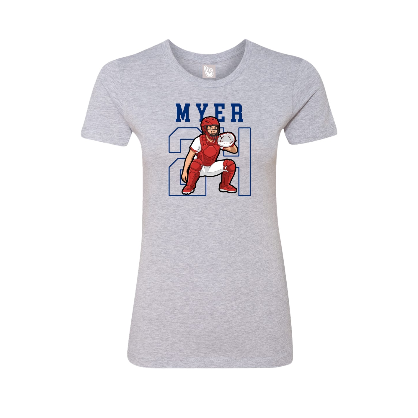 Fitted Women's Tee — Shirsey in Grey