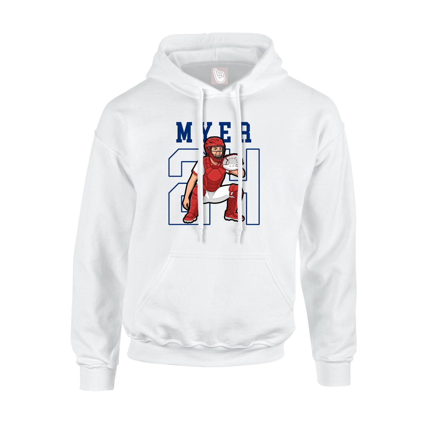 Hoodie — Shirsey in White