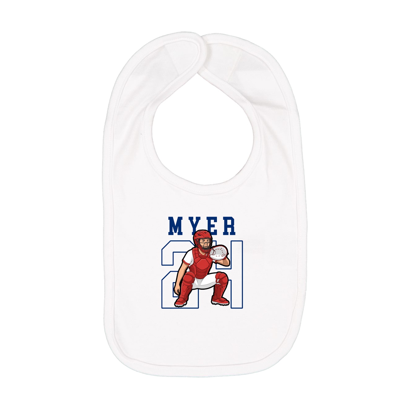 Infant Bib — Shirsey in White