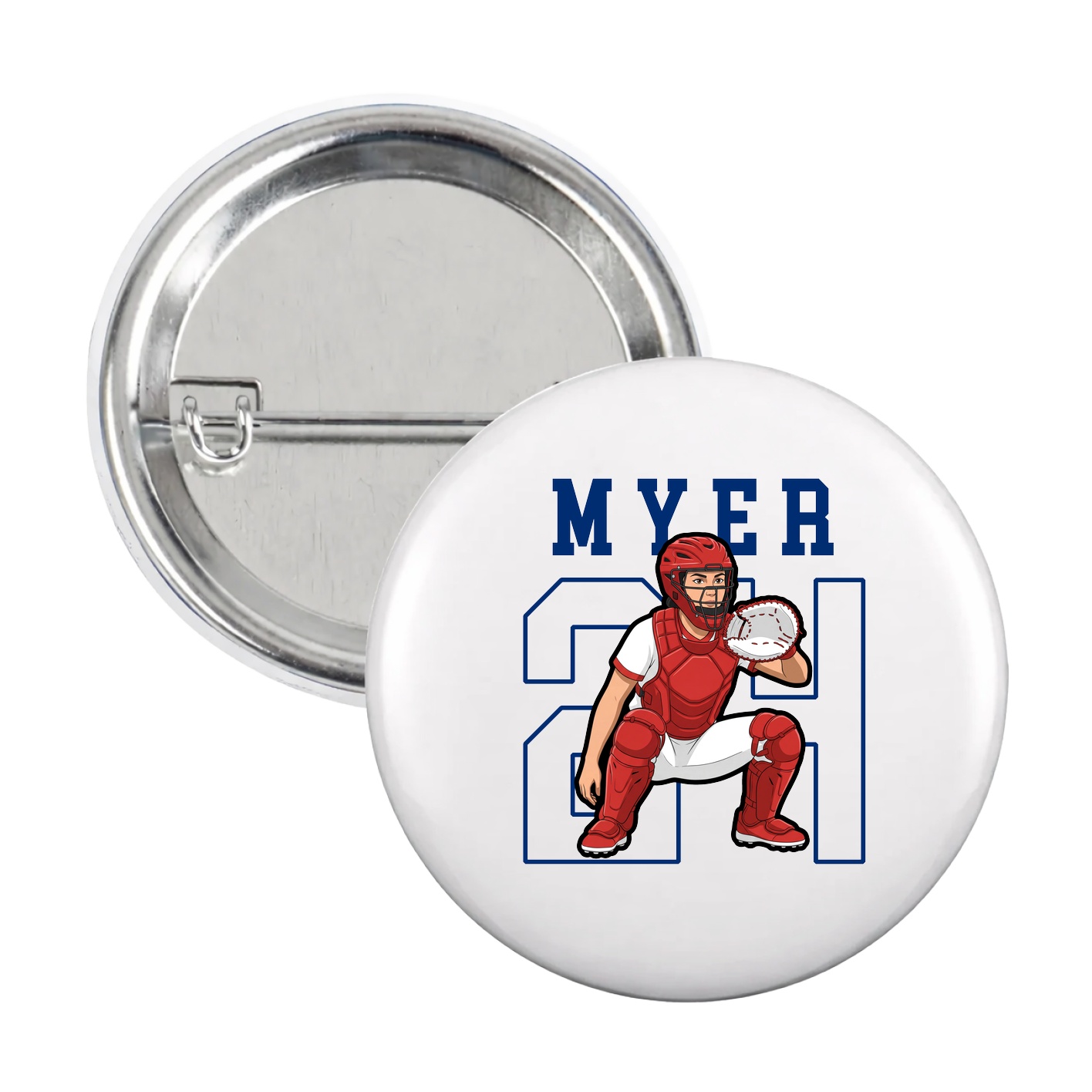 Game Day Button — Shirsey in White
