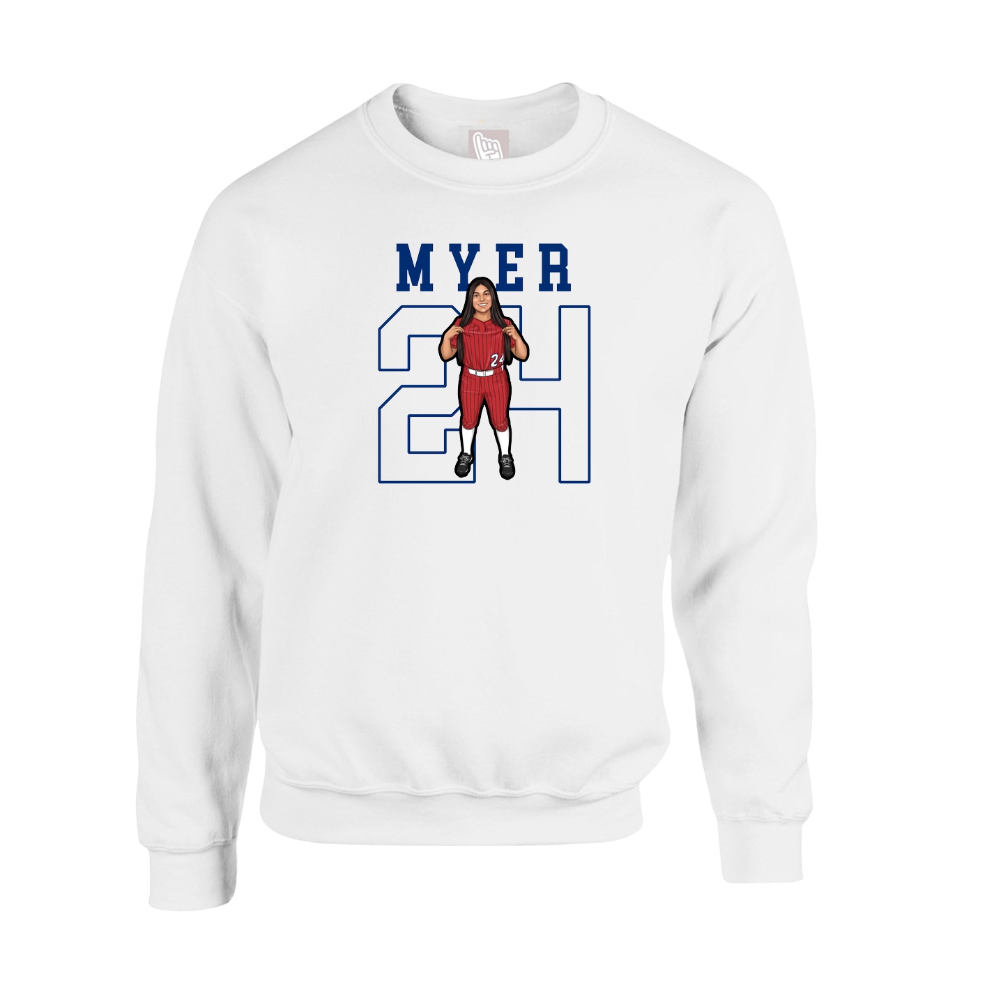 Fleece Crew — Shirsey in White
