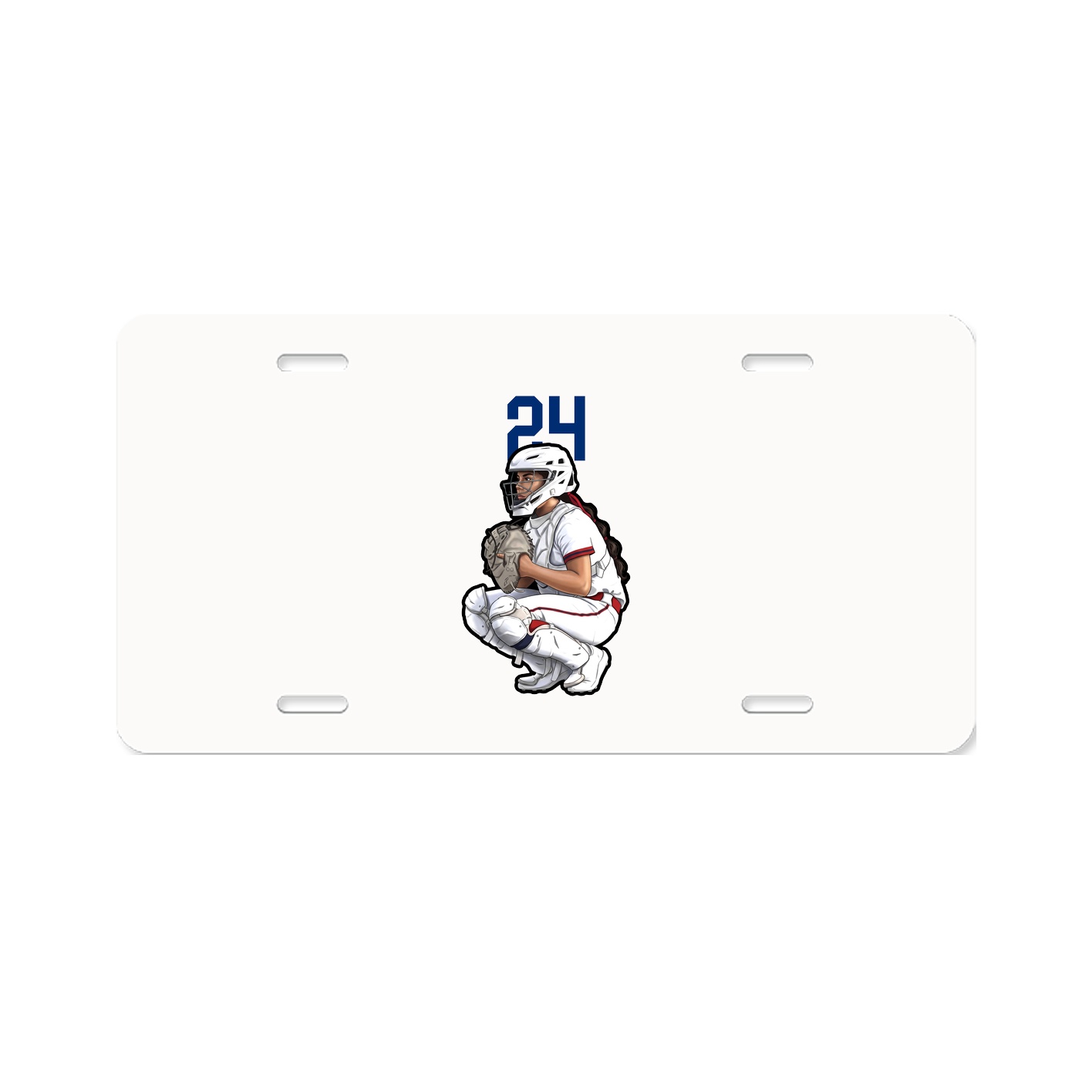 License Plate — Number Top in Classic