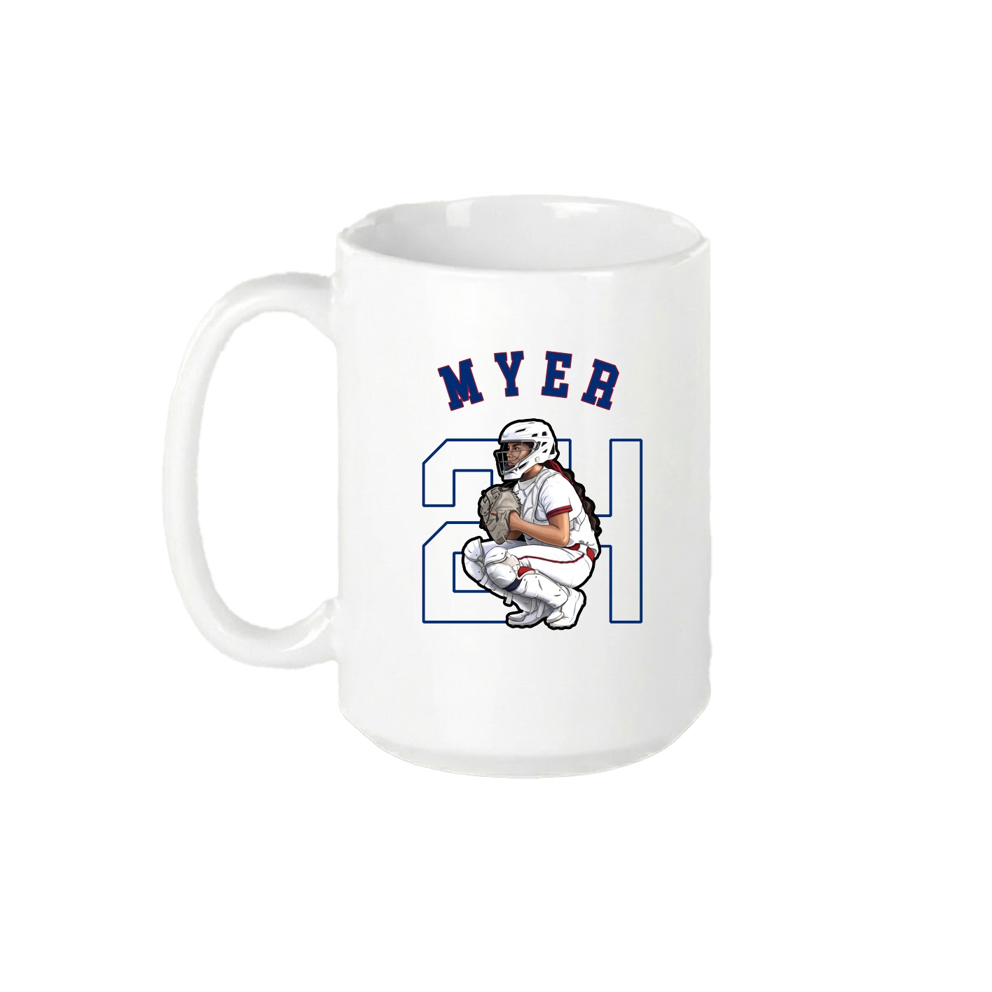 15oz Coffee Mug — Shirsey Arch in White