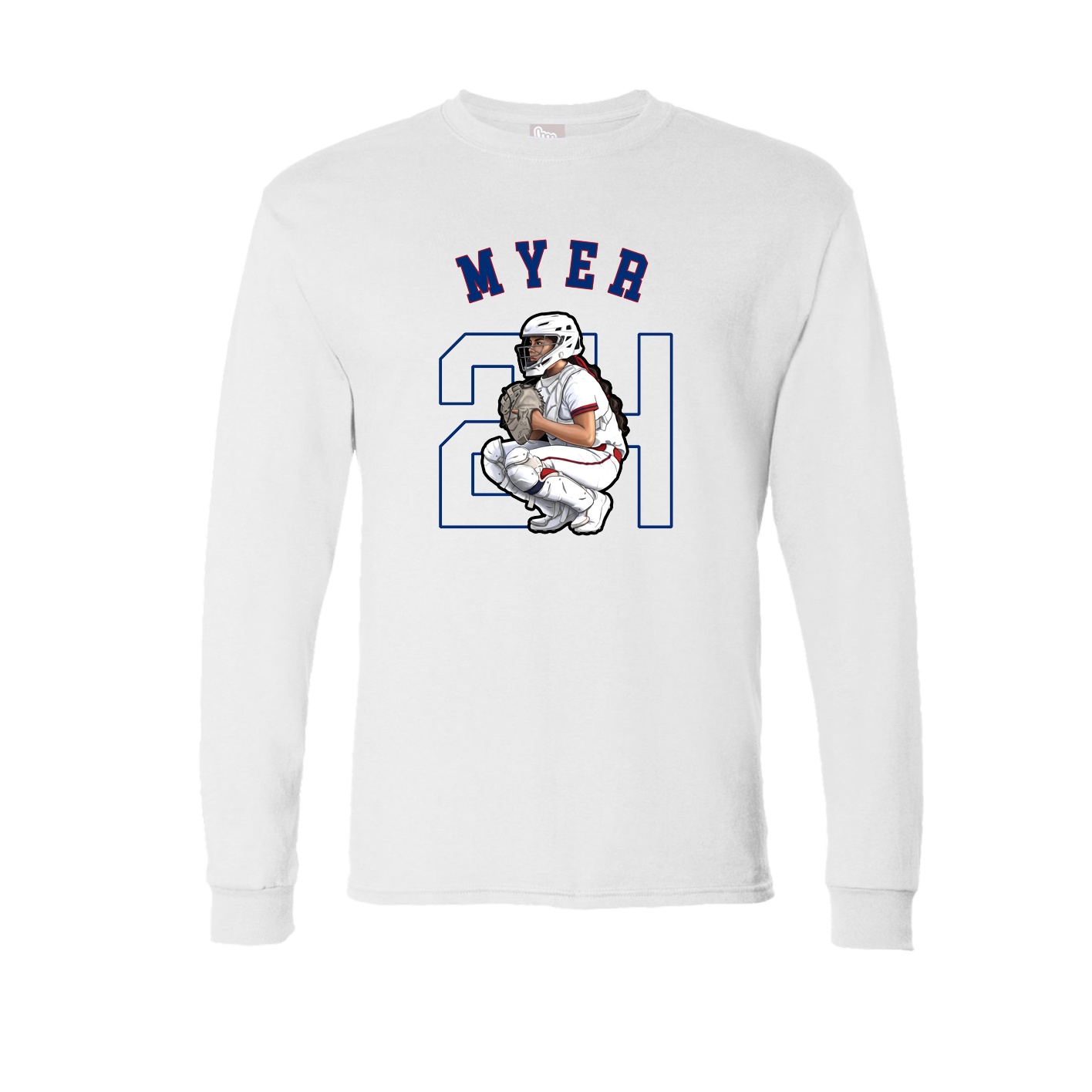 Long Sleeve Tee — Shirsey Arch in White