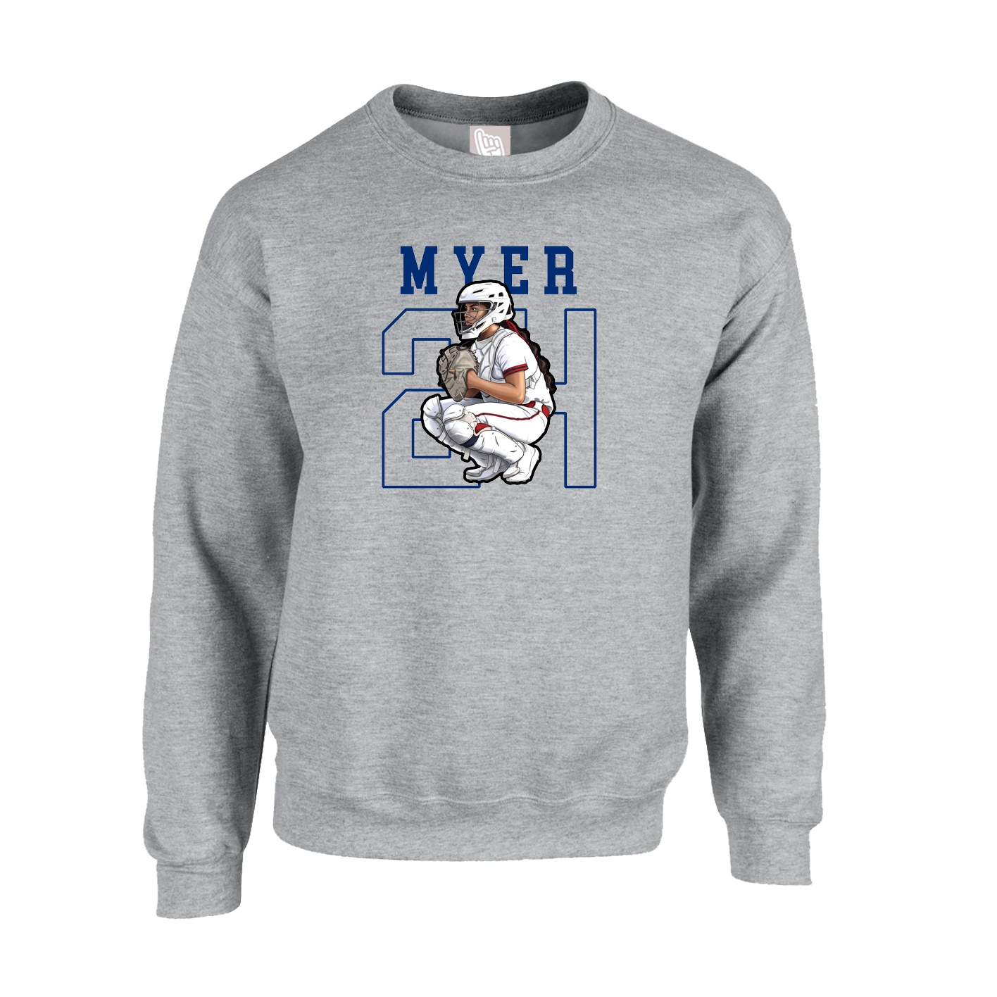 Fleece Crew — Shirsey in Grey