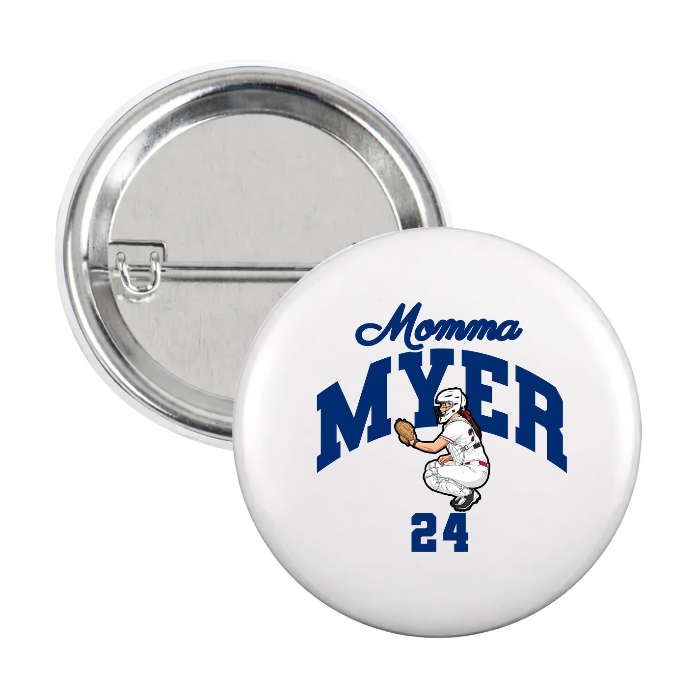 Game Day Button — Mothers Day Arch in White