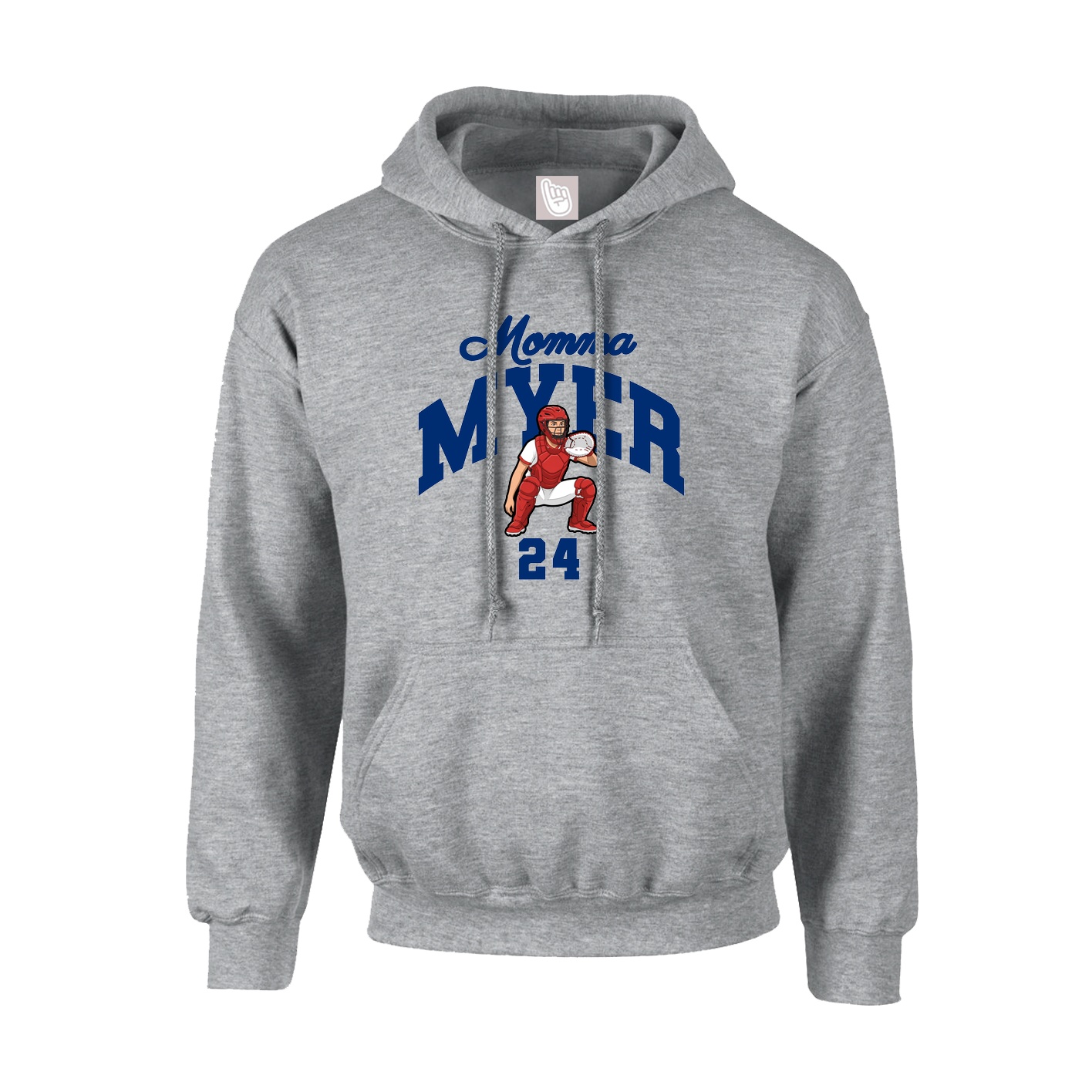 Hoodie — Mothers Day Arch in Grey