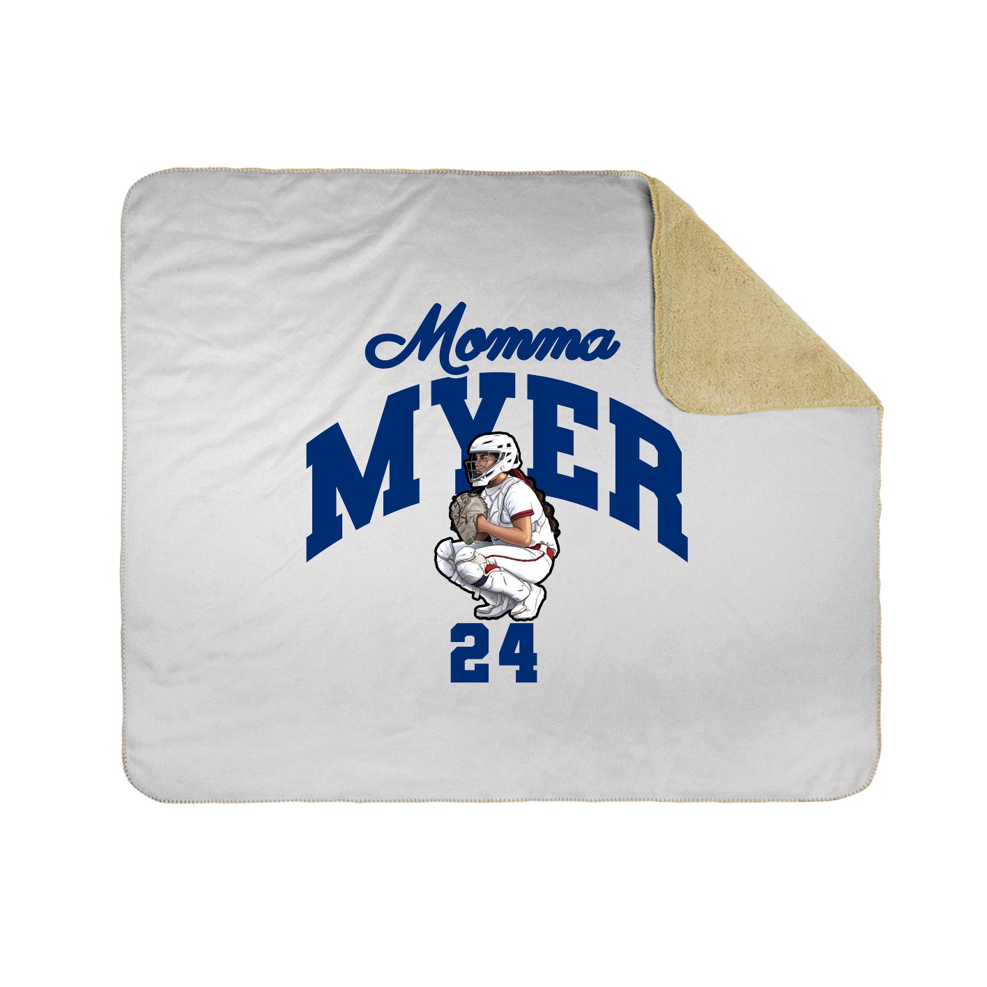 Throw Blanket — Mothers Day Arch in White