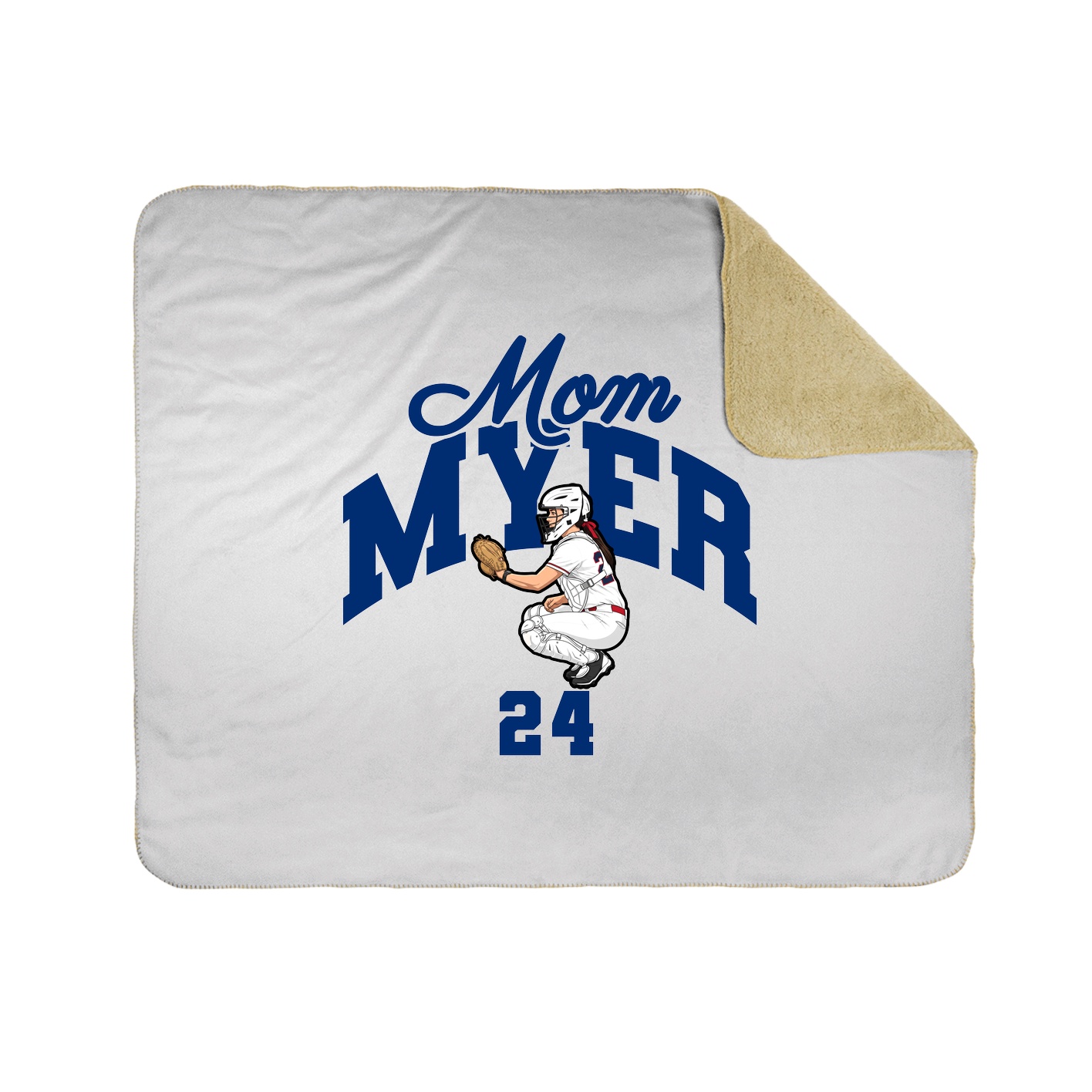 Throw Blanket — Mothers Day Arch in White