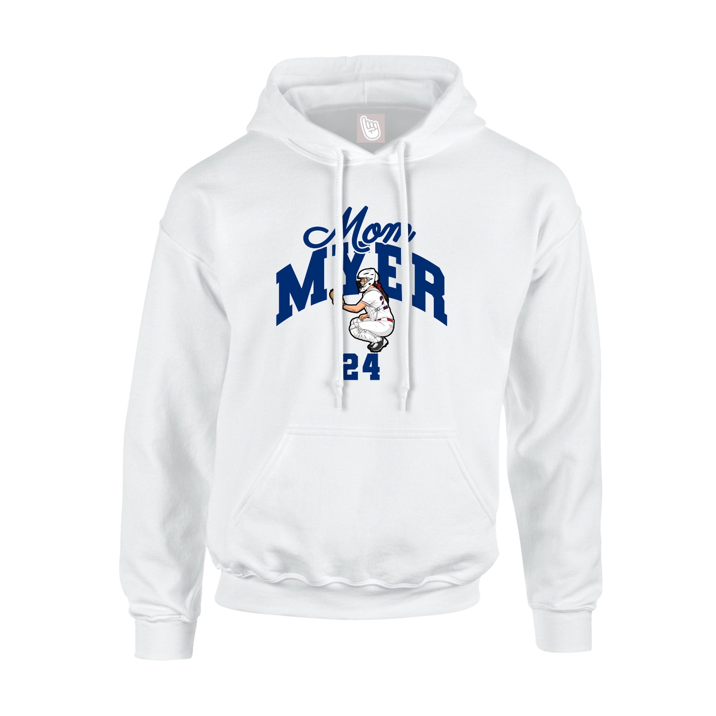 Youth Hoodie — Mothers Day Arch in White