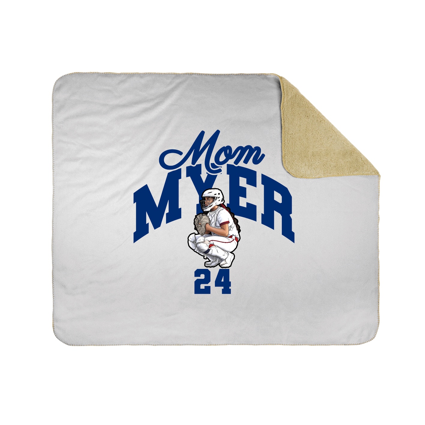 Throw Blanket — Mothers Day Arch in White