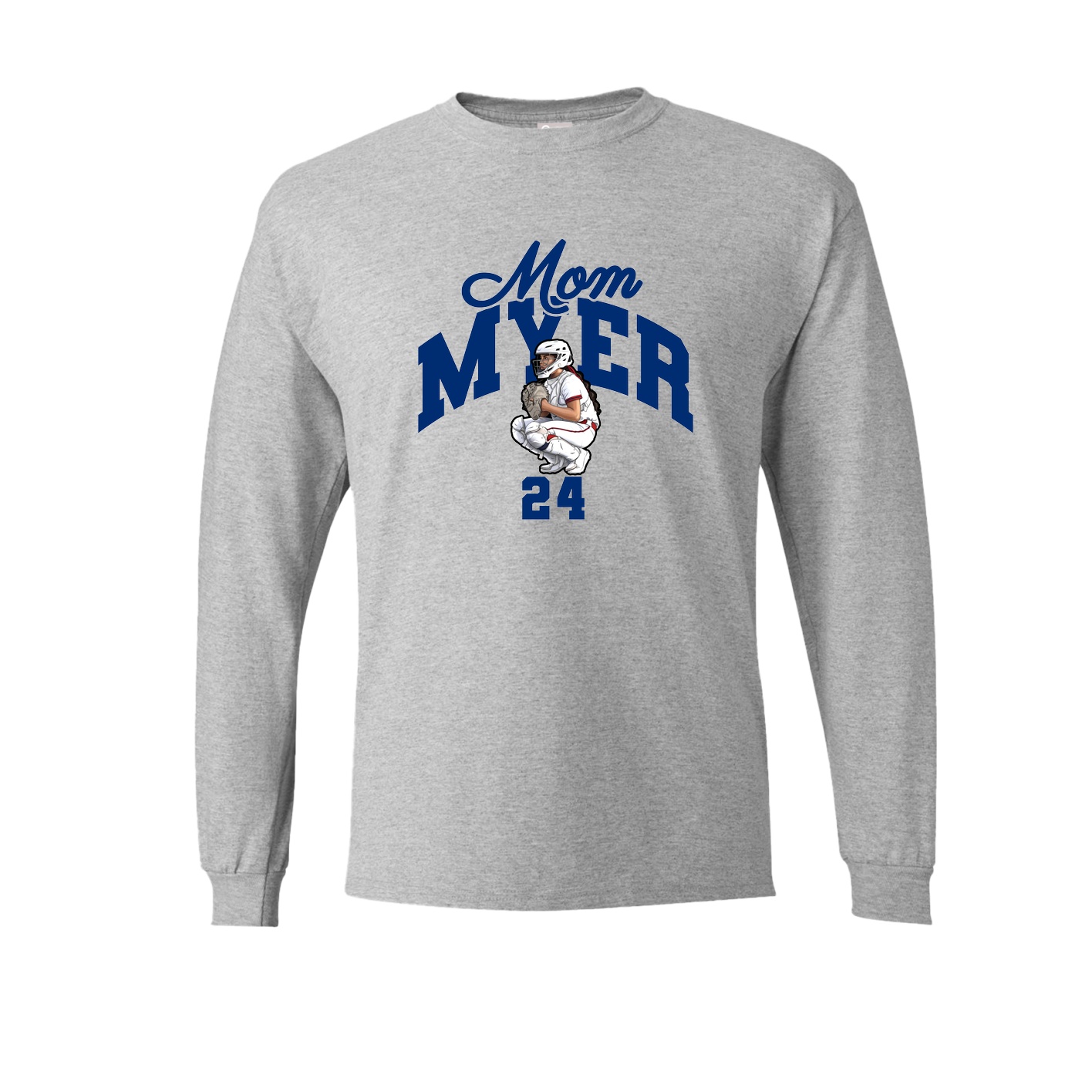 Long Sleeve Tee — Mothers Day Arch in Grey