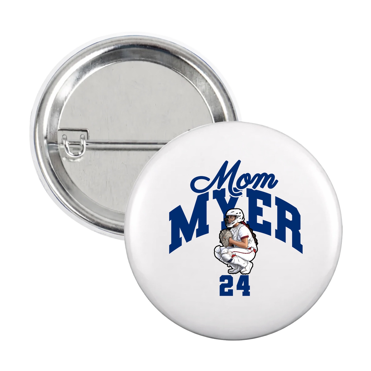Game Day Button — Mothers Day Arch in White