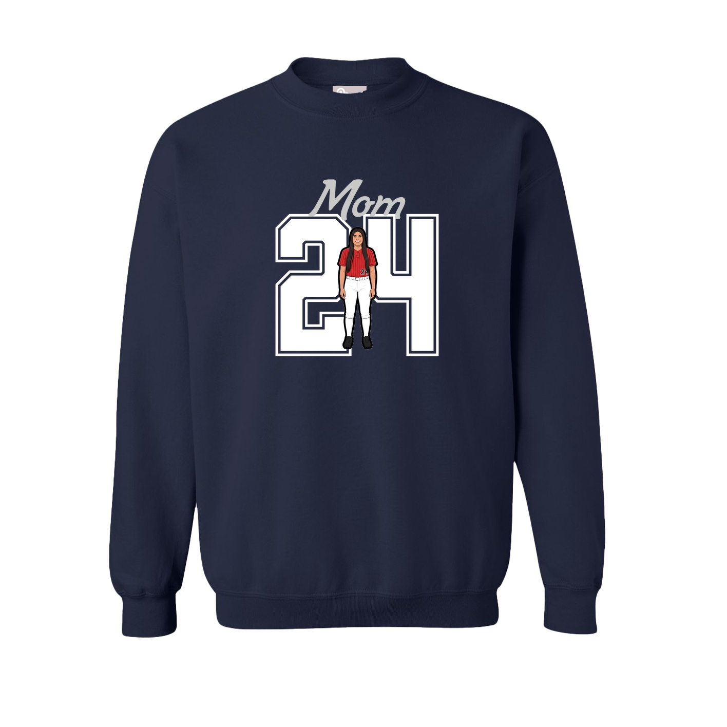 Fleece Crew — Mothers Day Shirsey in Navy