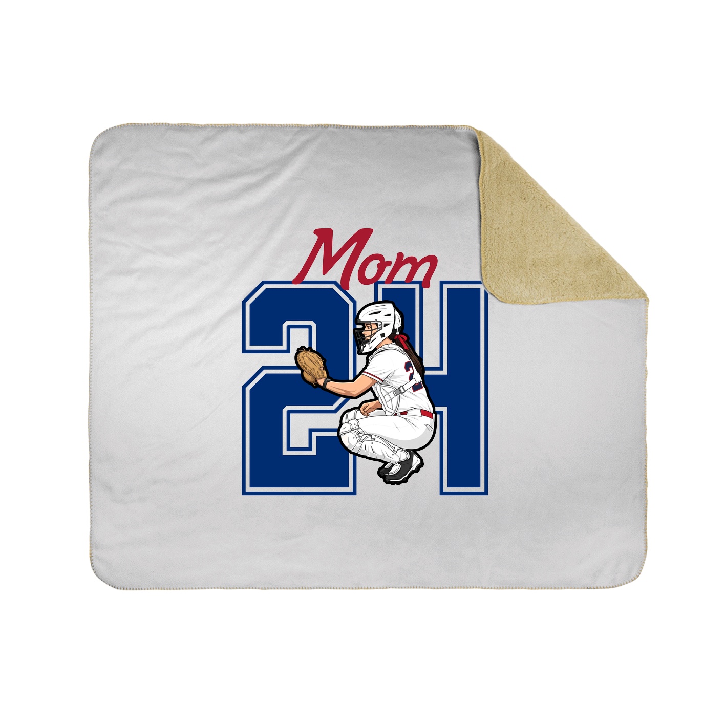 Throw Blanket — Mothers Day Shirsey in White