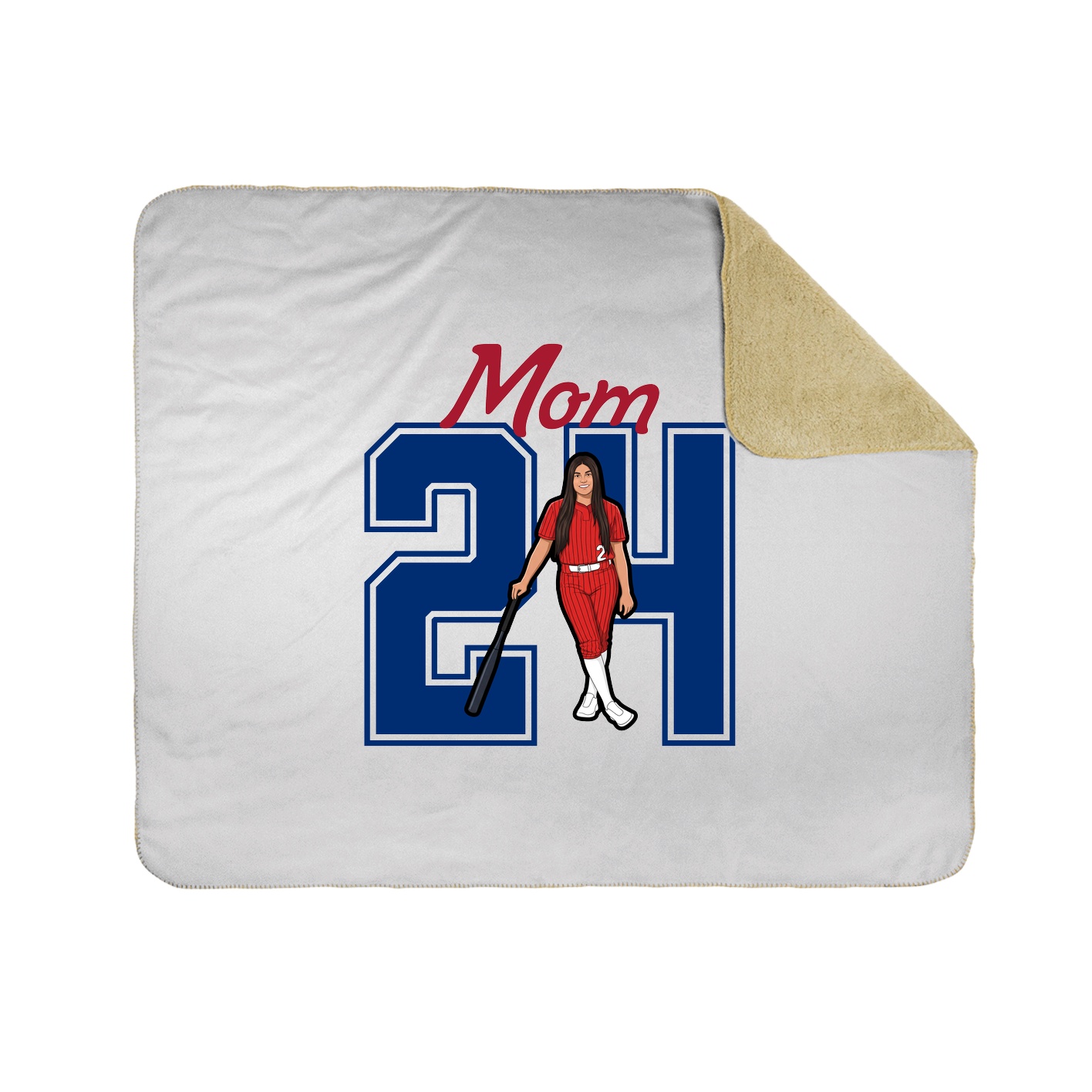 Throw Blanket — Mothers Day Shirsey in White
