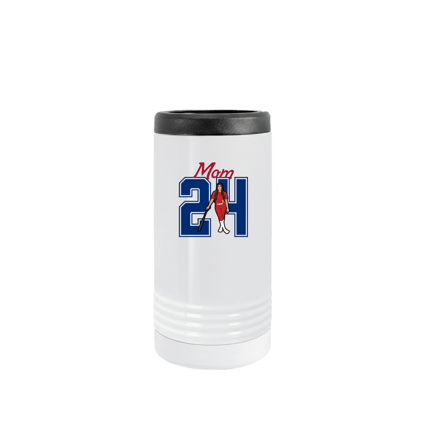 Slim Beverage Holder — Mothers Day Shirsey in White