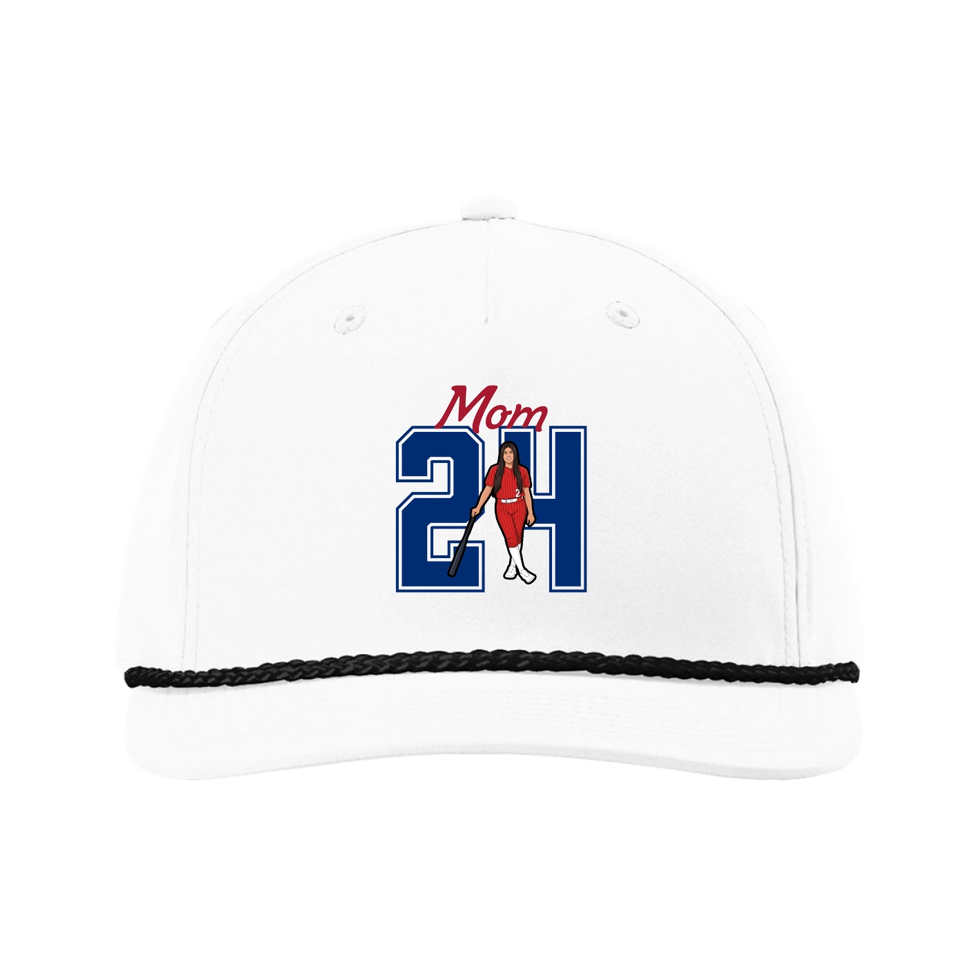 Five-Panel Classic Rope Cap — Mothers Day Shirsey in White